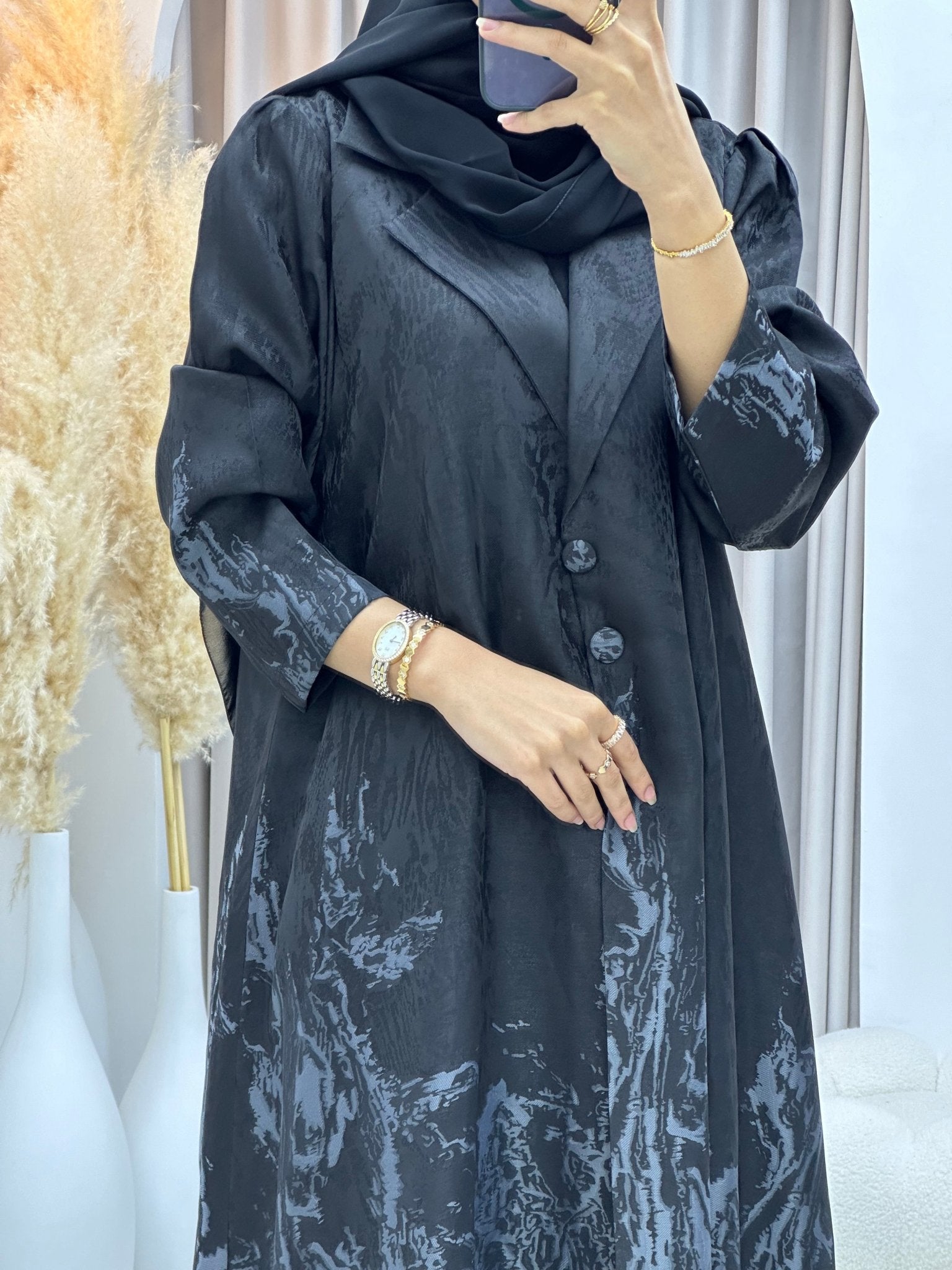 C 0218 - 02 Grey Kloosh Abaya