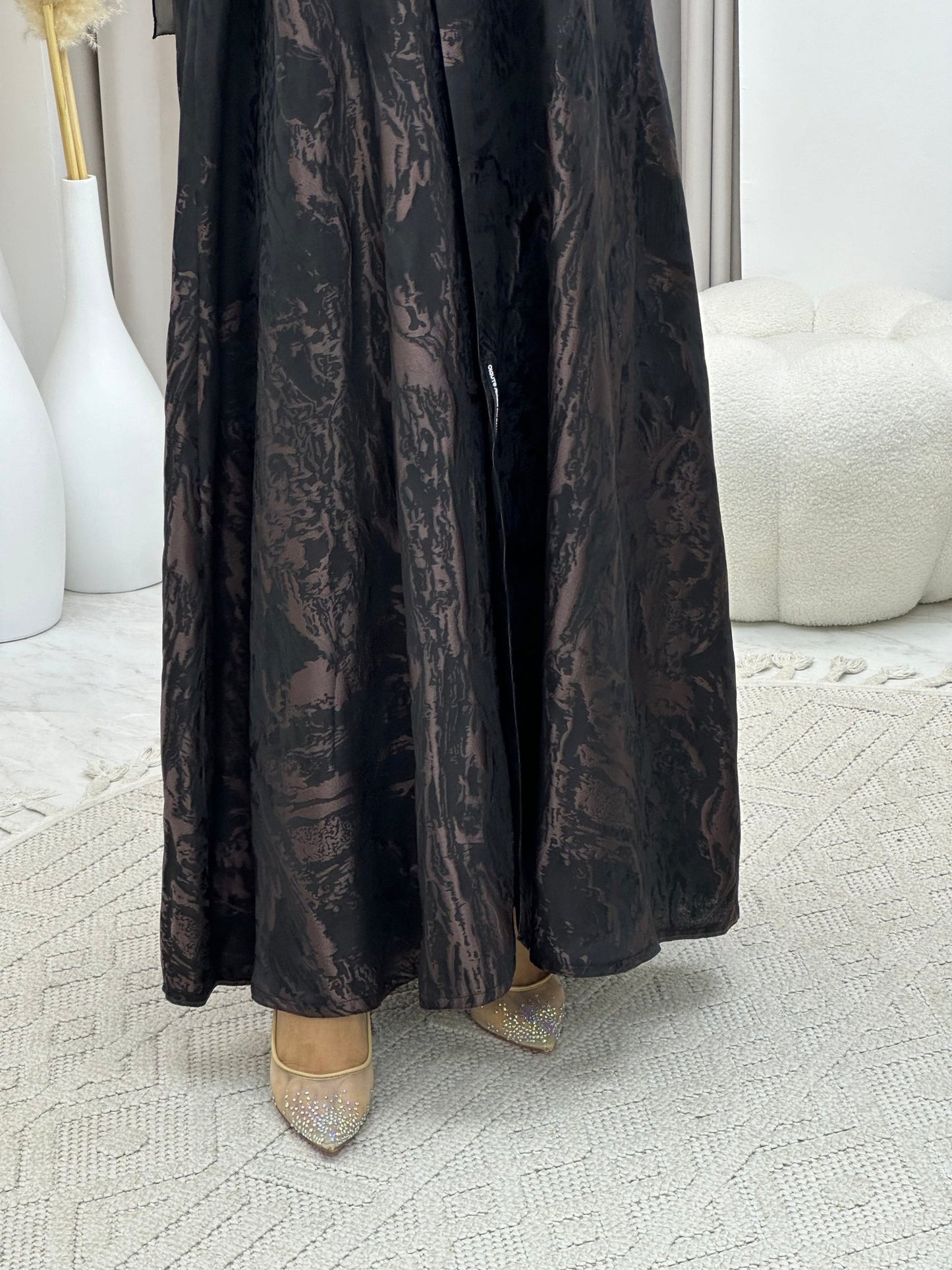 C 0218 - 02 Rose Gold Kloosh Abaya