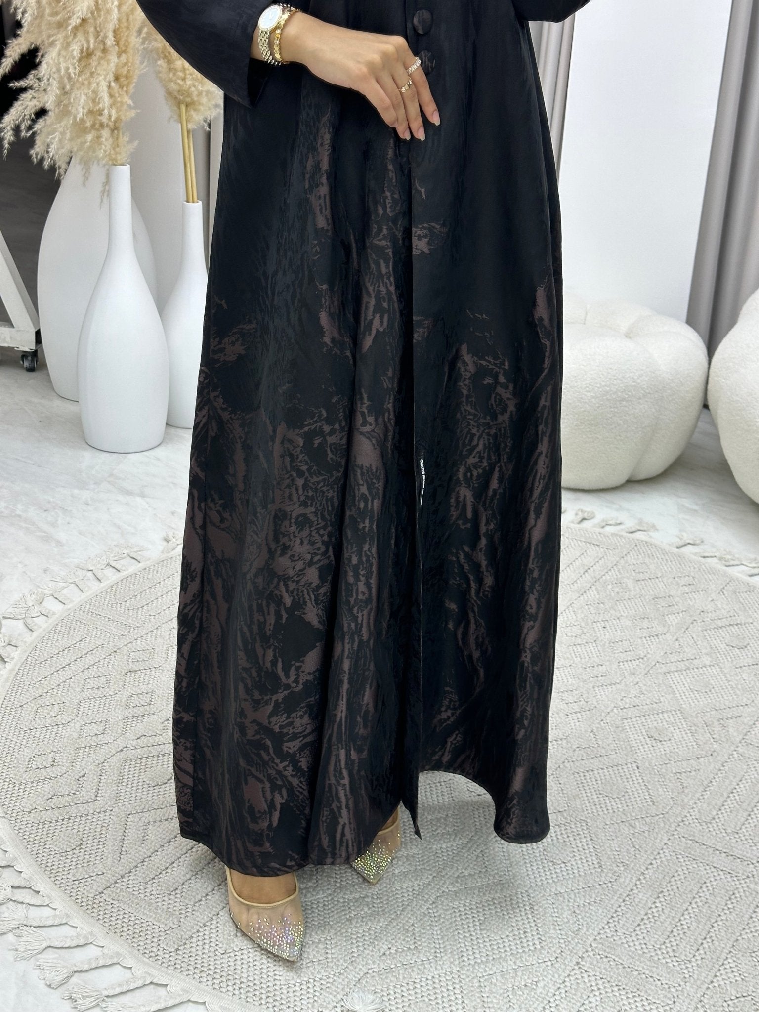 C 0218 - 02 Rose Gold Kloosh Abaya