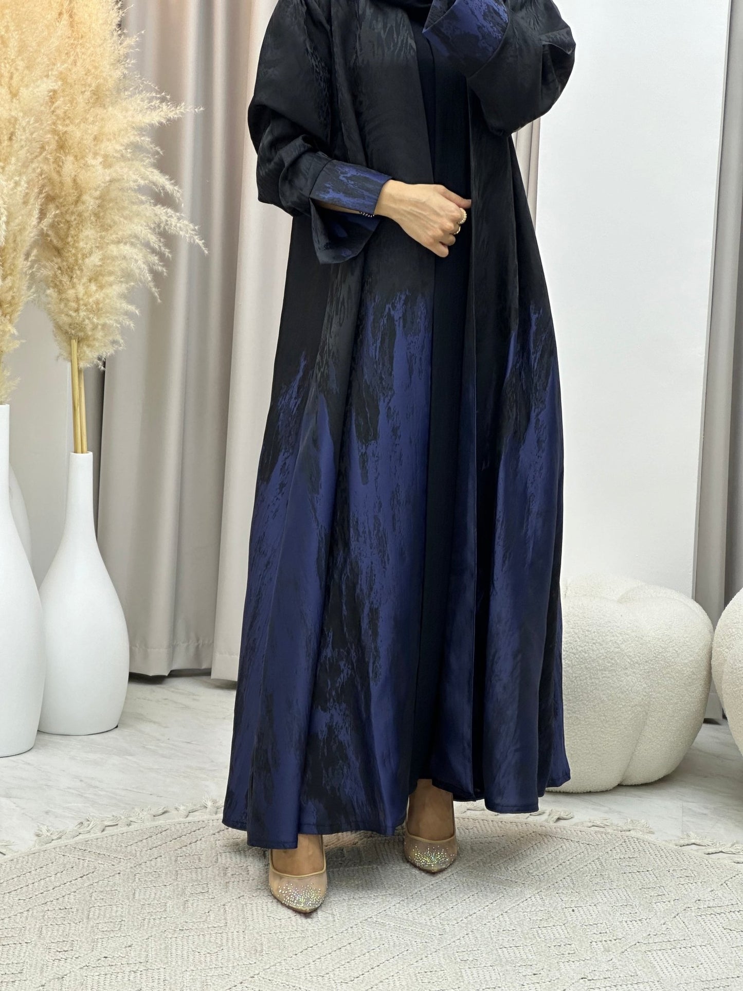 C 0226 Navy Blue Kloosh Abaya