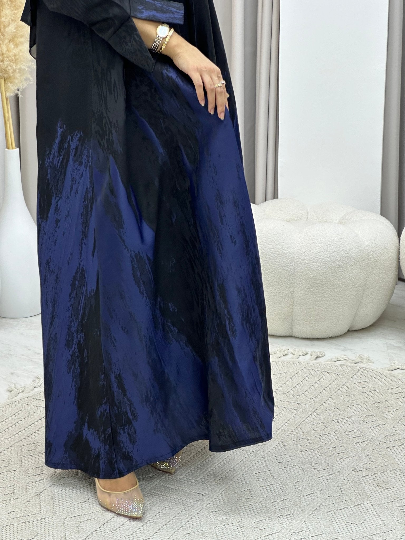 C 0226 Navy Blue Kloosh Abaya