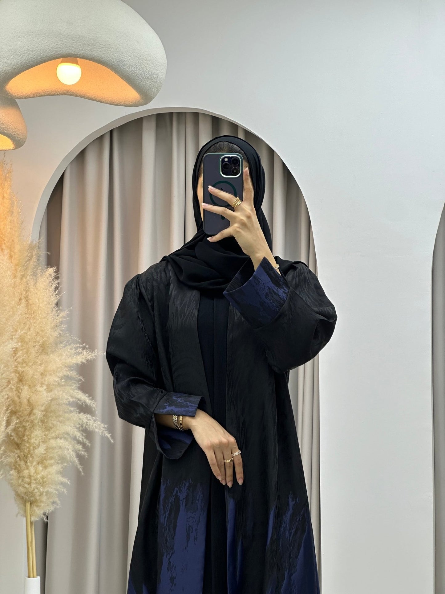 C 0226 Navy Blue Kloosh Abaya