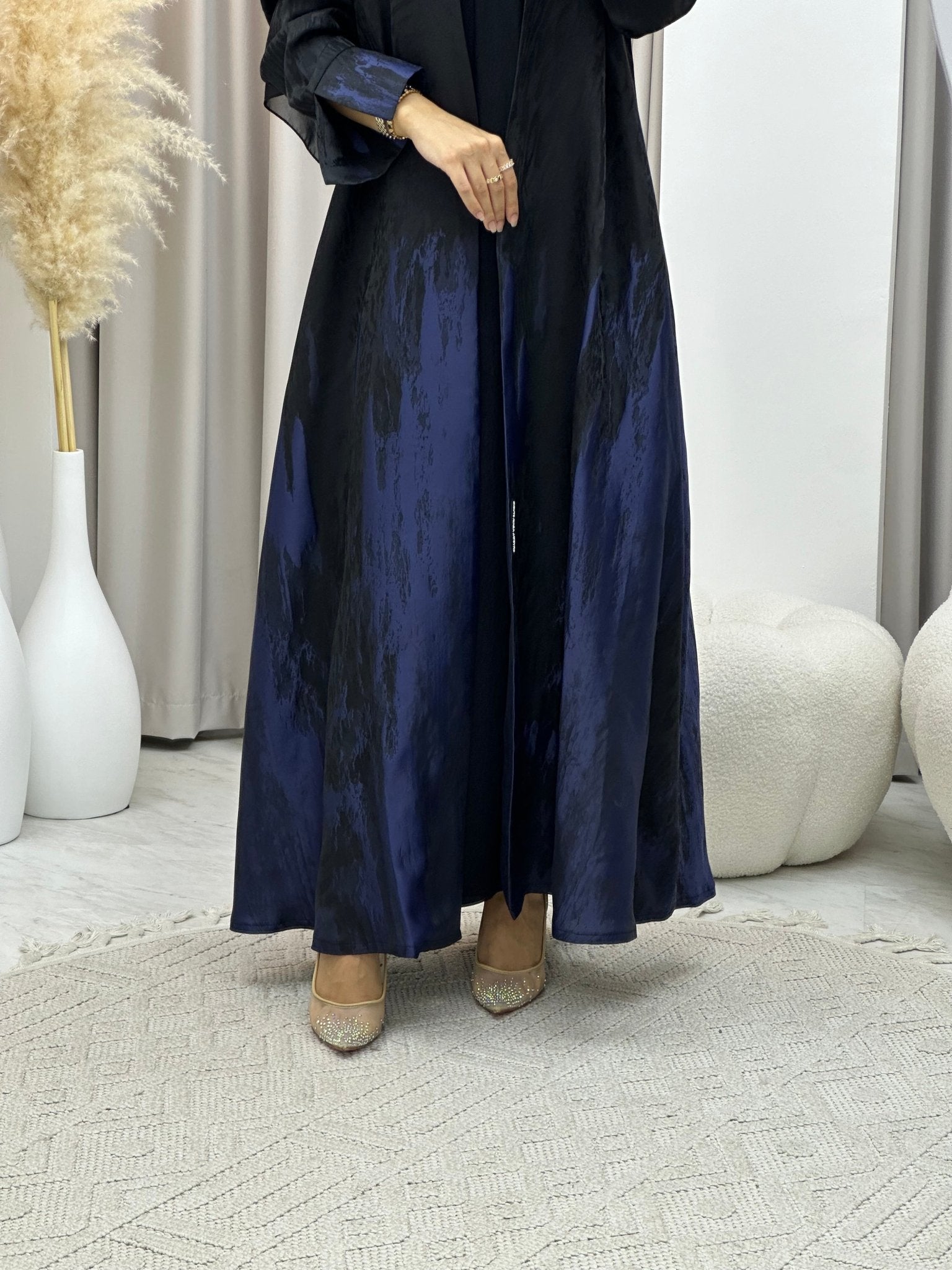 C 0226 Navy Blue Kloosh Abaya