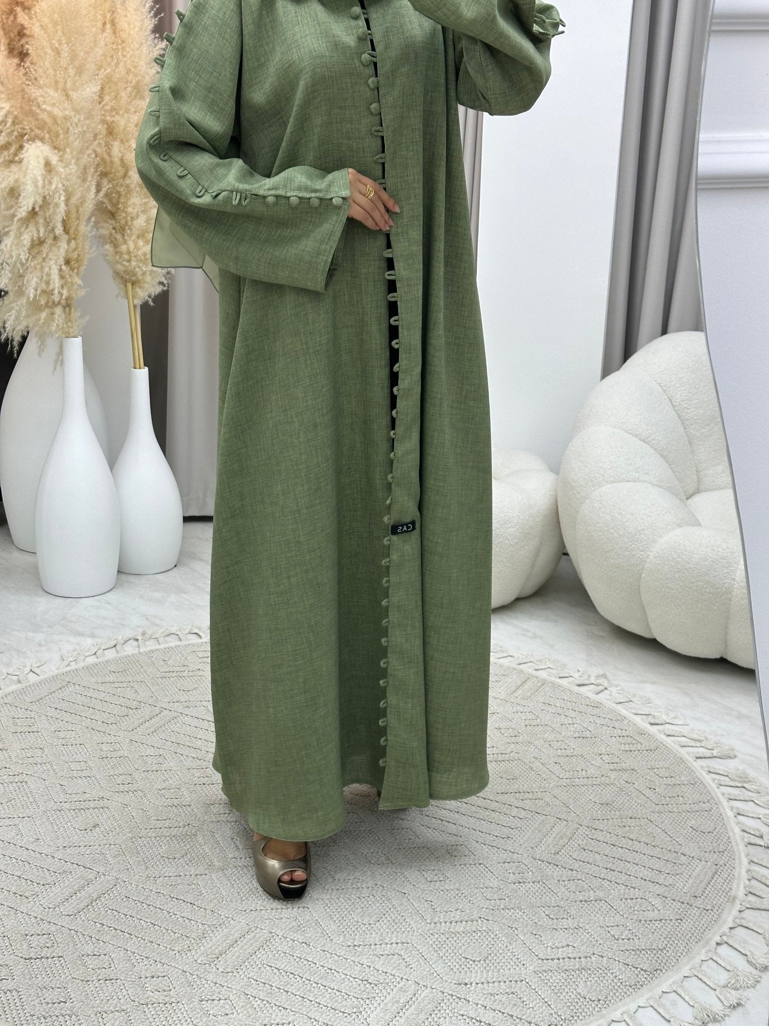 C 0235 Green Abaya