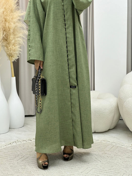 C 0235 Green Abaya