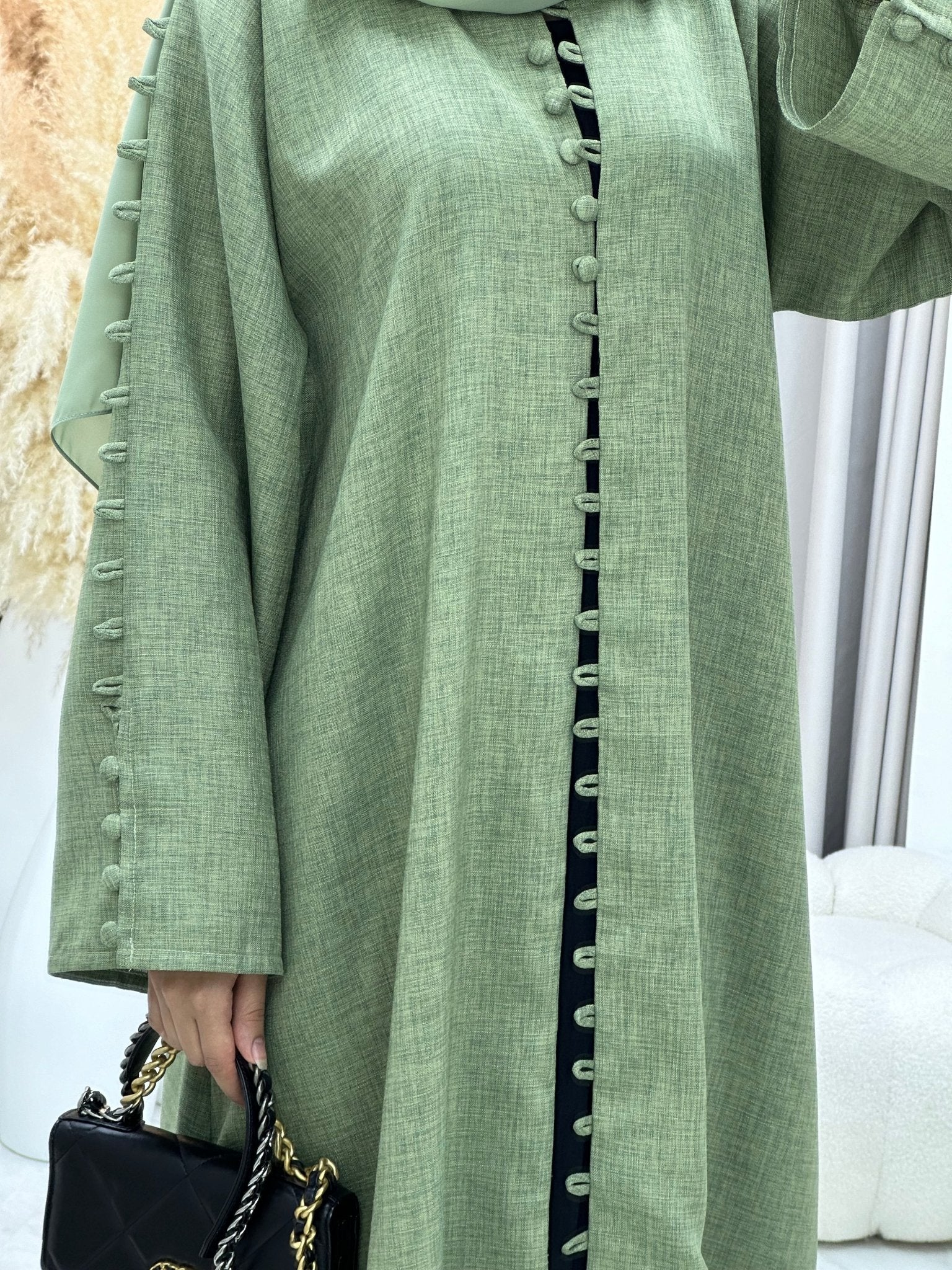 C 0235 Green Abaya