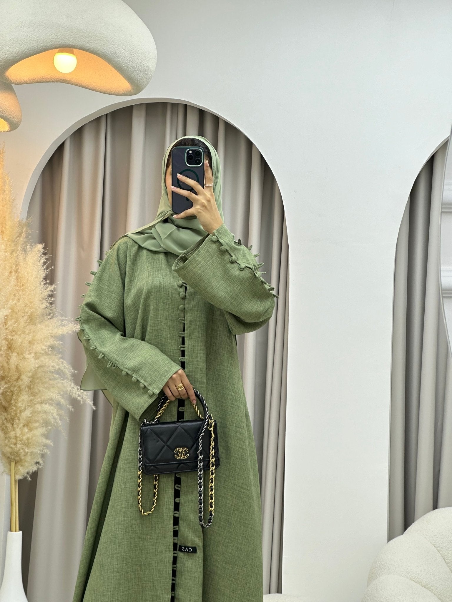 C 0235 Green Abaya