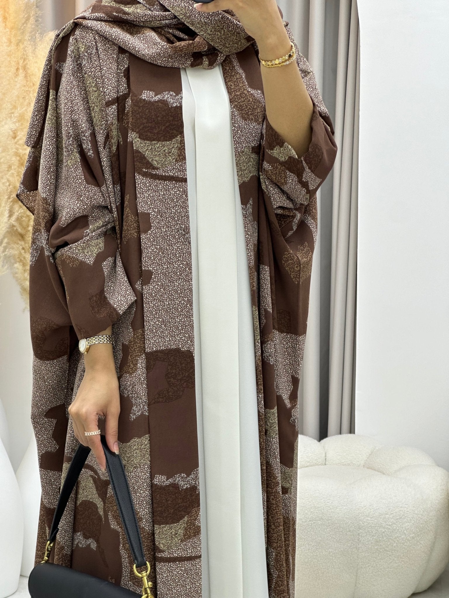 C 0237 - 02 Army Brown Abaya