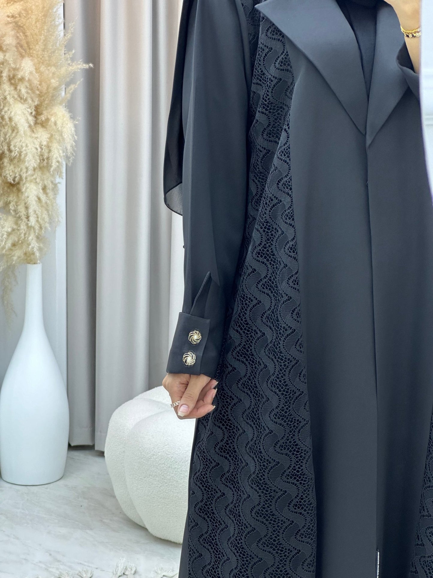 C 0239 Black Coat Abaya