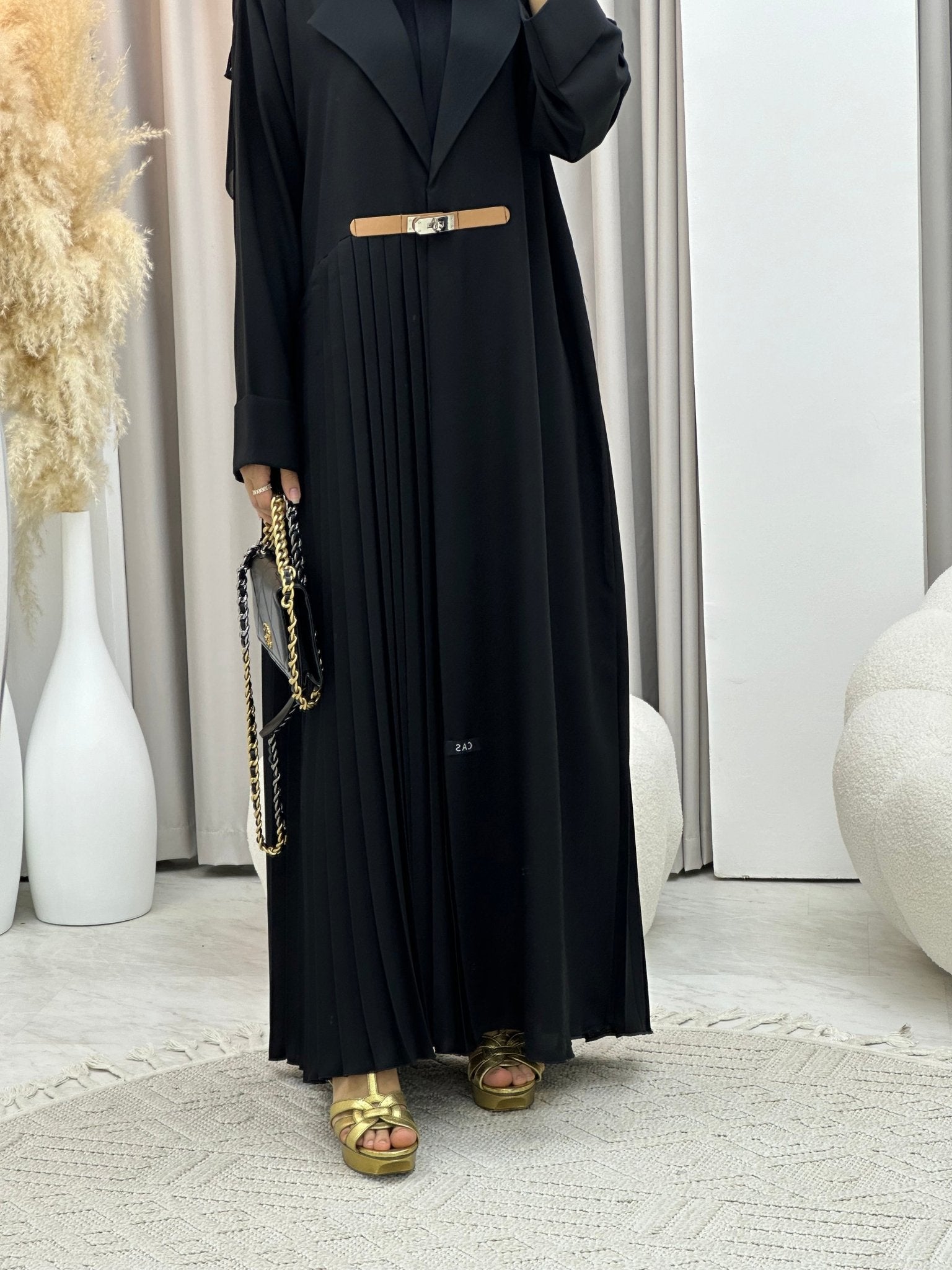 C 0240 Black Coat Abaya