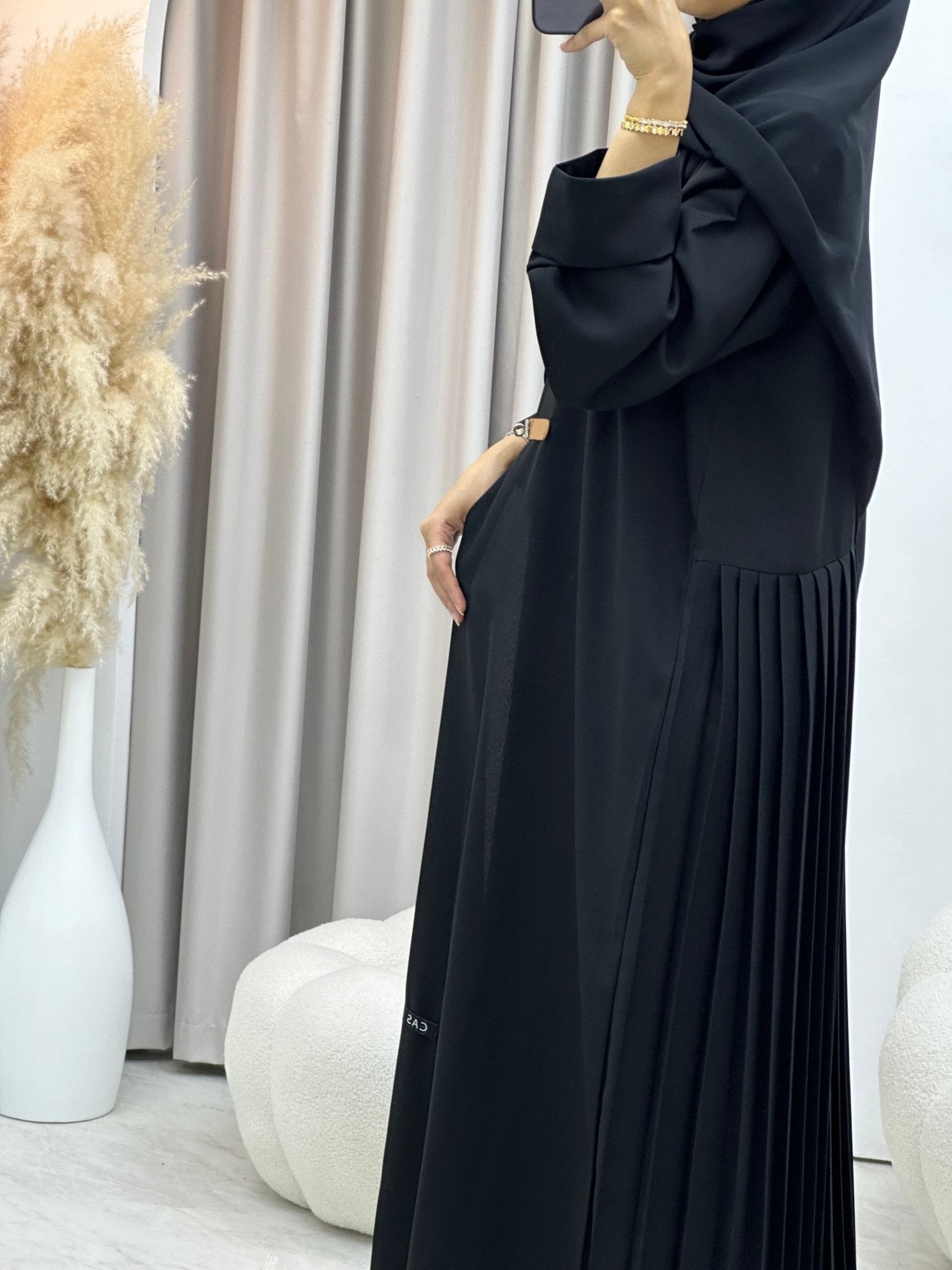 C 0240 Black Coat Abaya