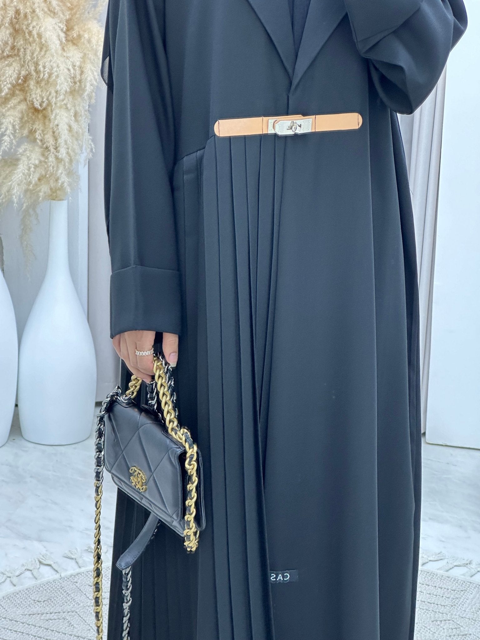 C 0240 Black Coat Abaya