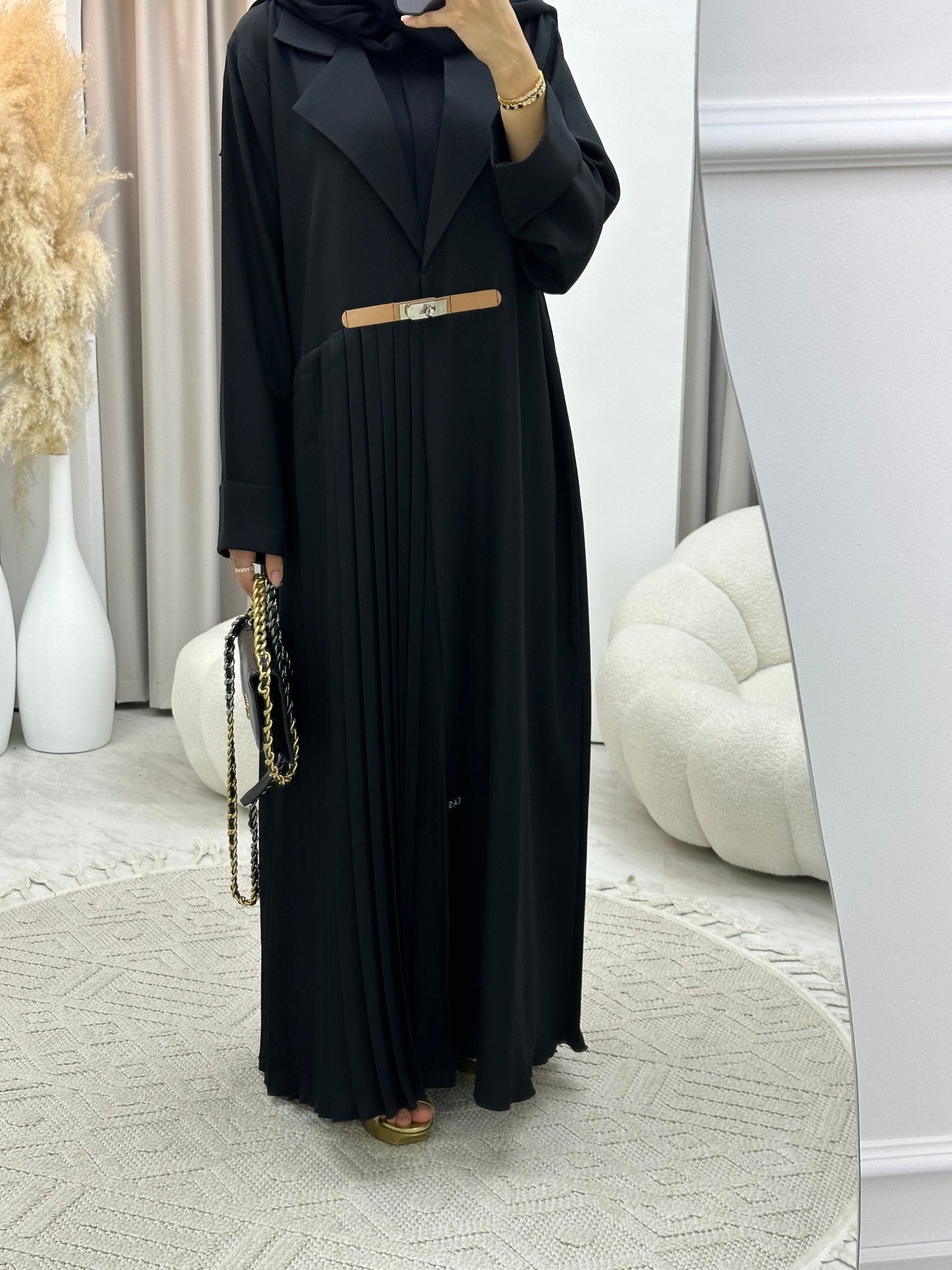 C 0240 Black Coat Abaya