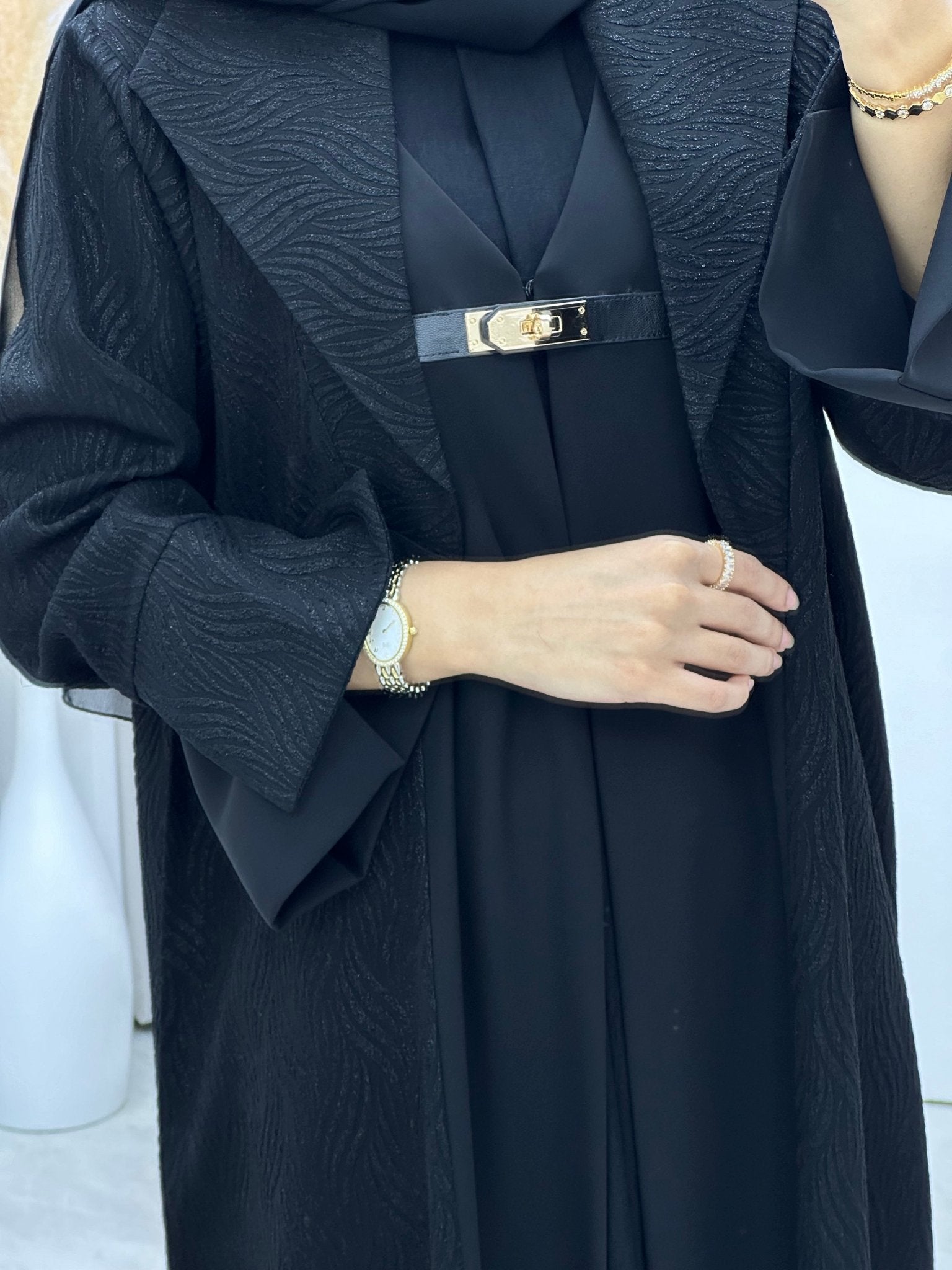 C 0241 Black Coat Abaya