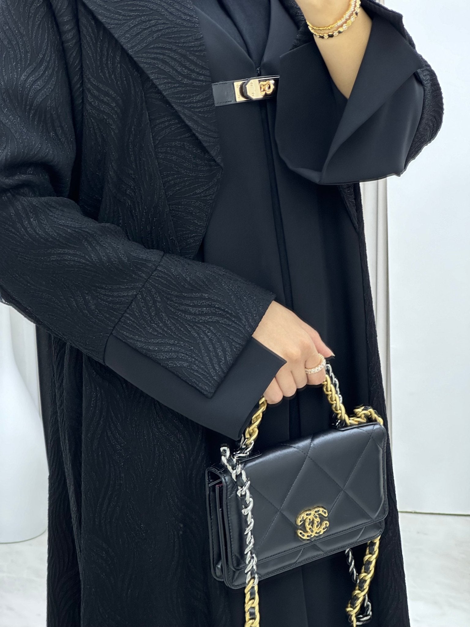 C 0241 Black Coat Abaya