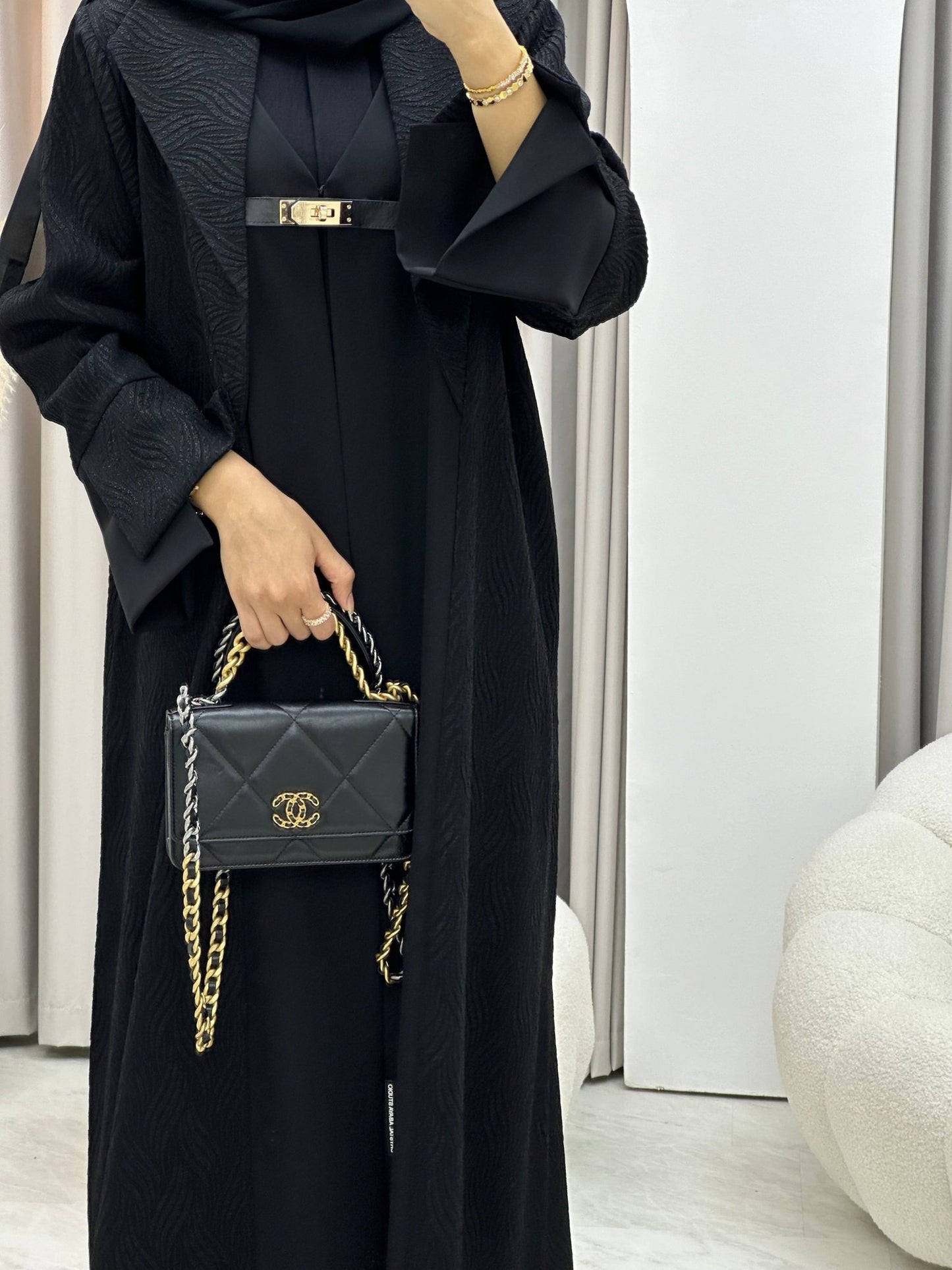 C 0241 Black Coat Abaya