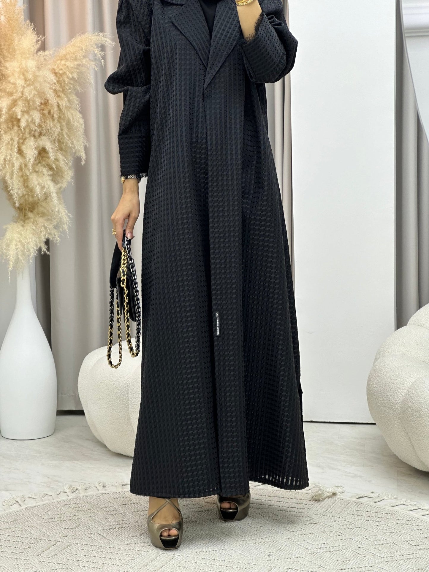 C 0242 Black Coat Abaya