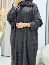 C 0250-02 عباءة زهرية بنية - XS / 49