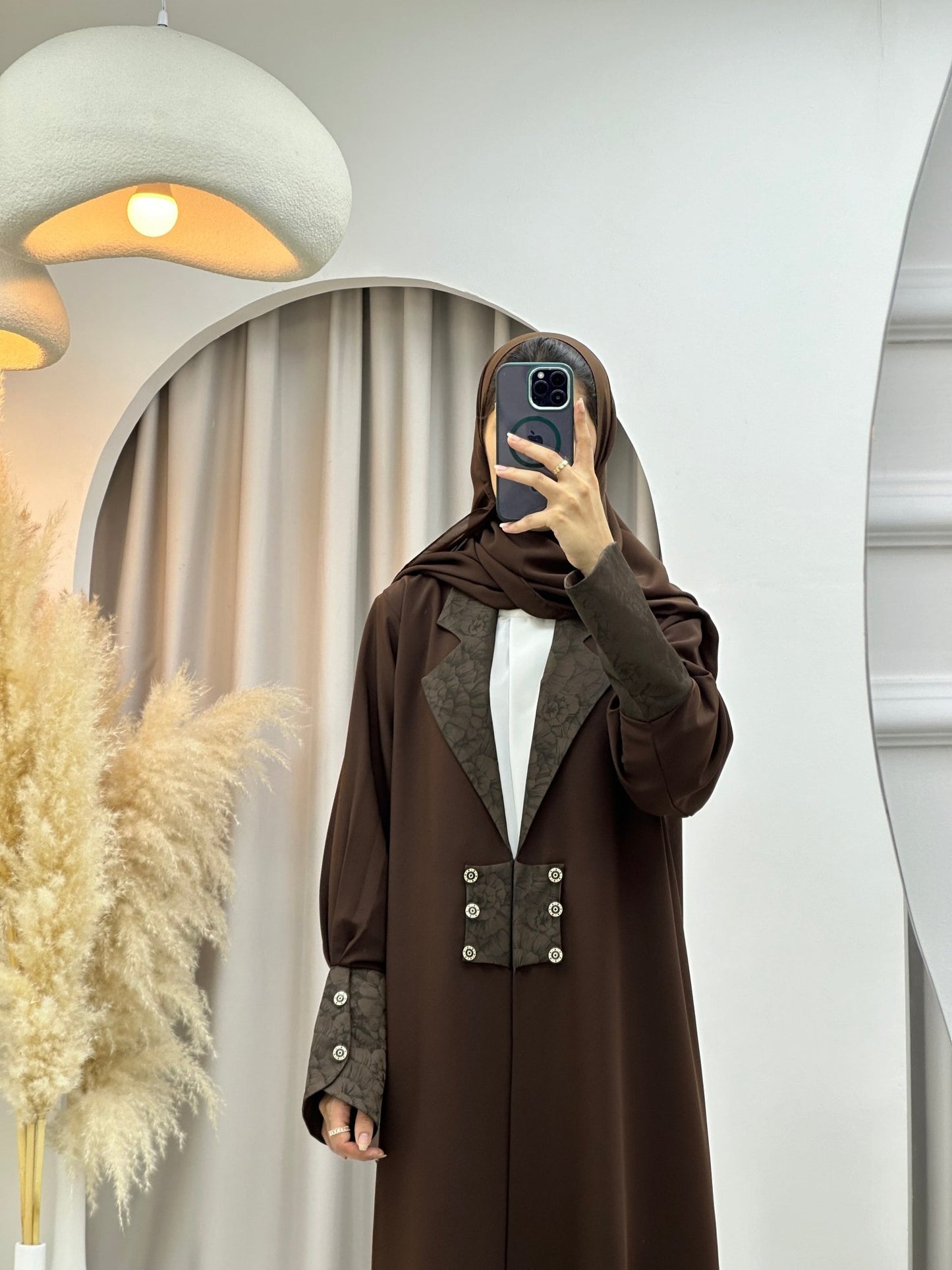 C 0254 Brown Coat Abaya