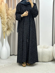 C 0276 - 02 Dark Grey Tagged Abaya