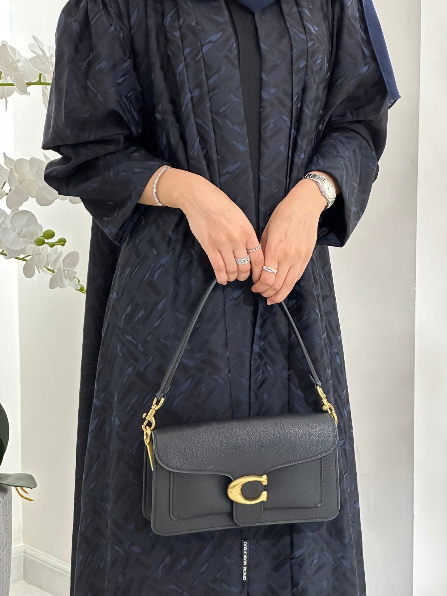 C 0276 - 03 Navy Blue Tagged Abaya