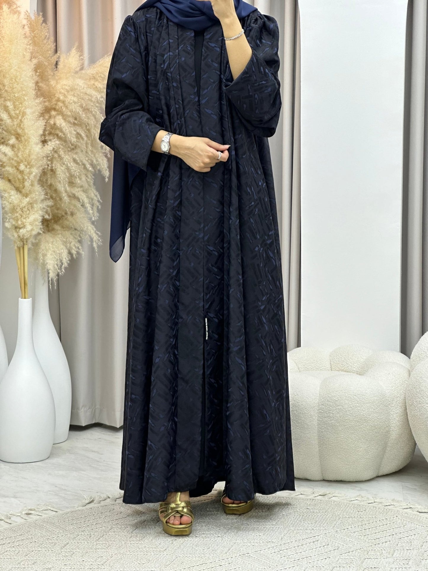 C 0276 - 03 Navy Blue Tagged Abaya