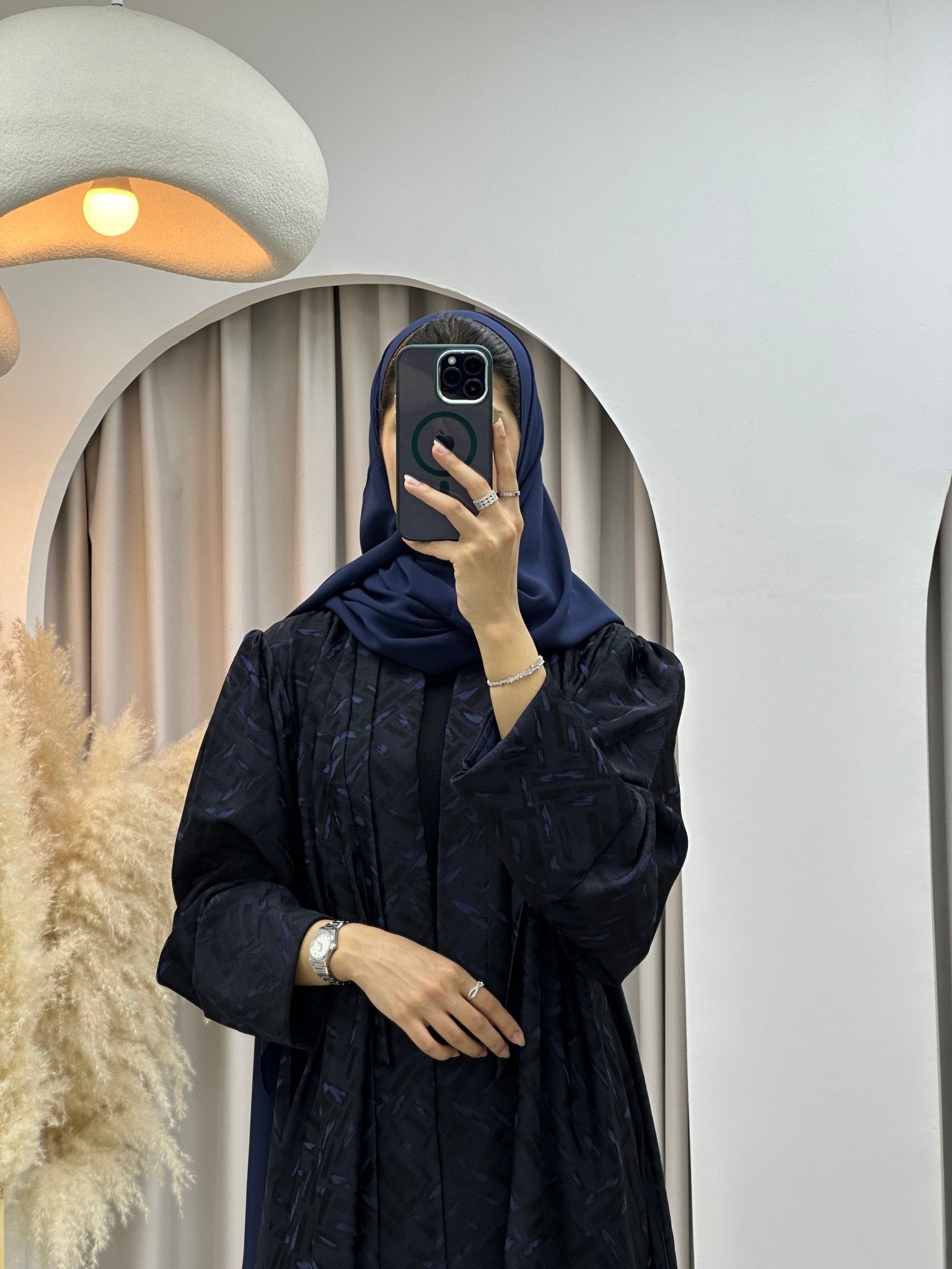 C 0276 - 03 Navy Blue Tagged Abaya