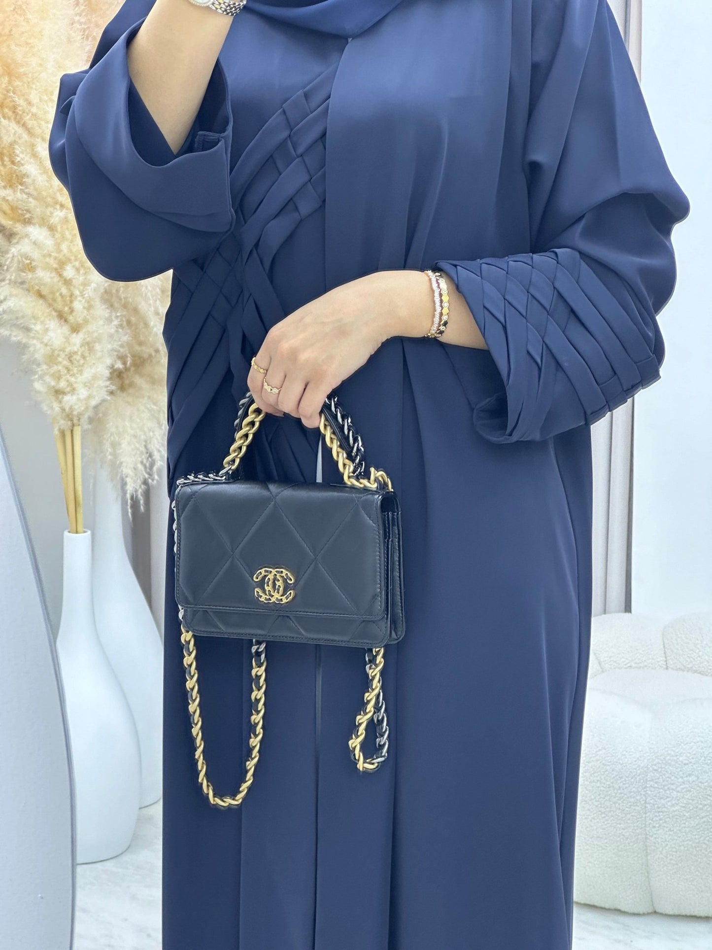 C 0284 - 02 Navy Blue Abaya