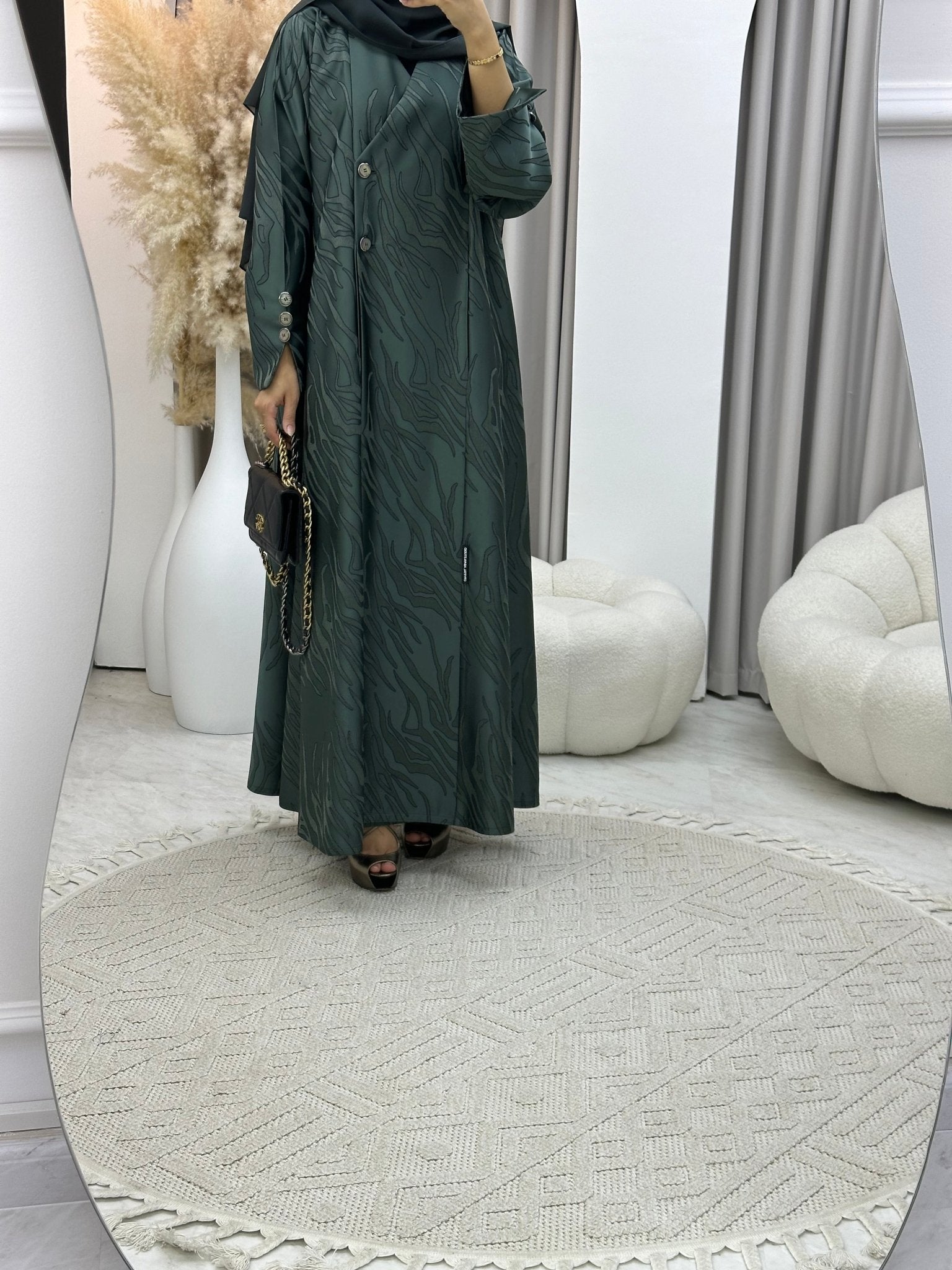 C 0290 - 04 Olive Ragged Abaya