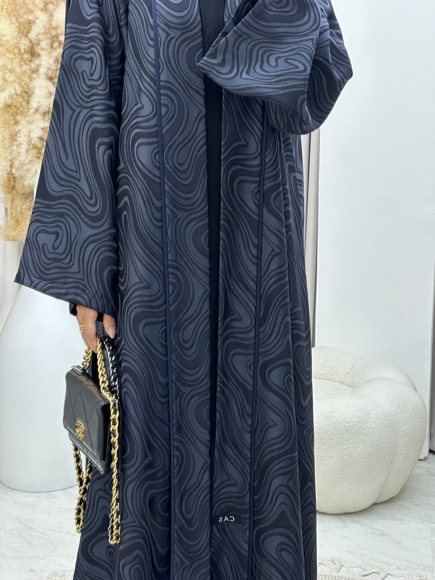 C 0291 - 03 Navy Blue Marble Abaya