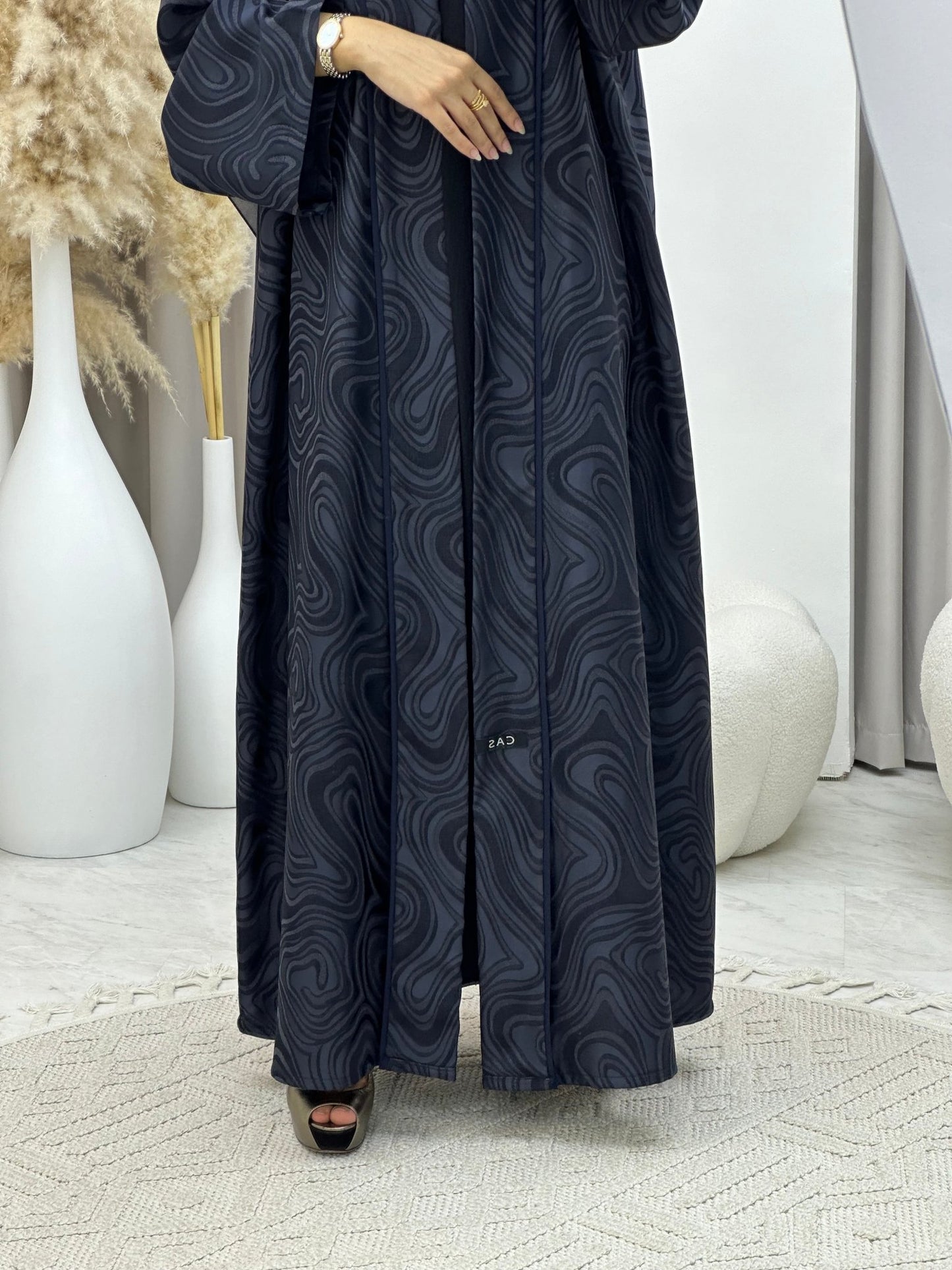 C 0291 - 03 Navy Blue Marble Abaya