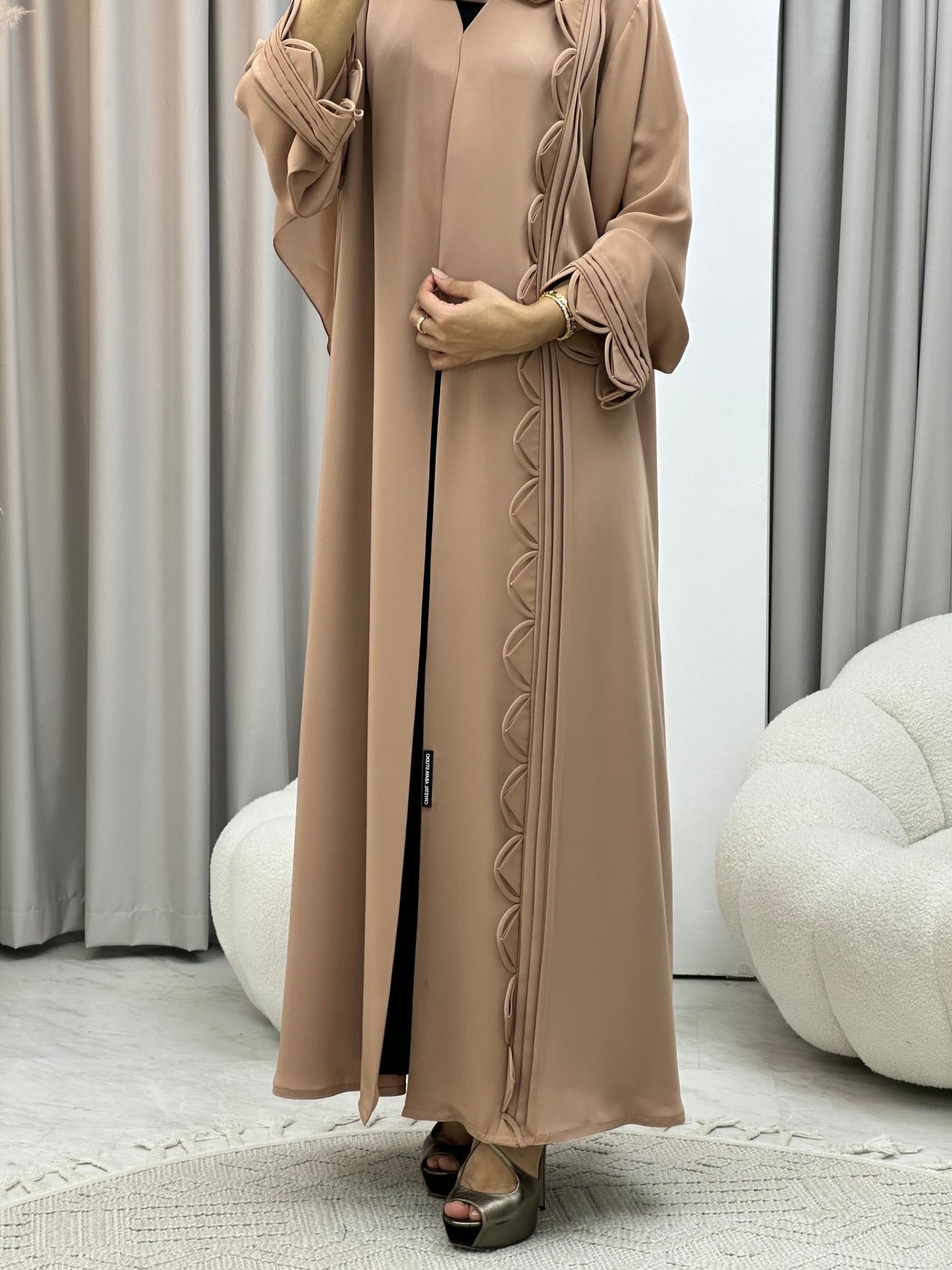 C 0305 Beige Nada Abaya