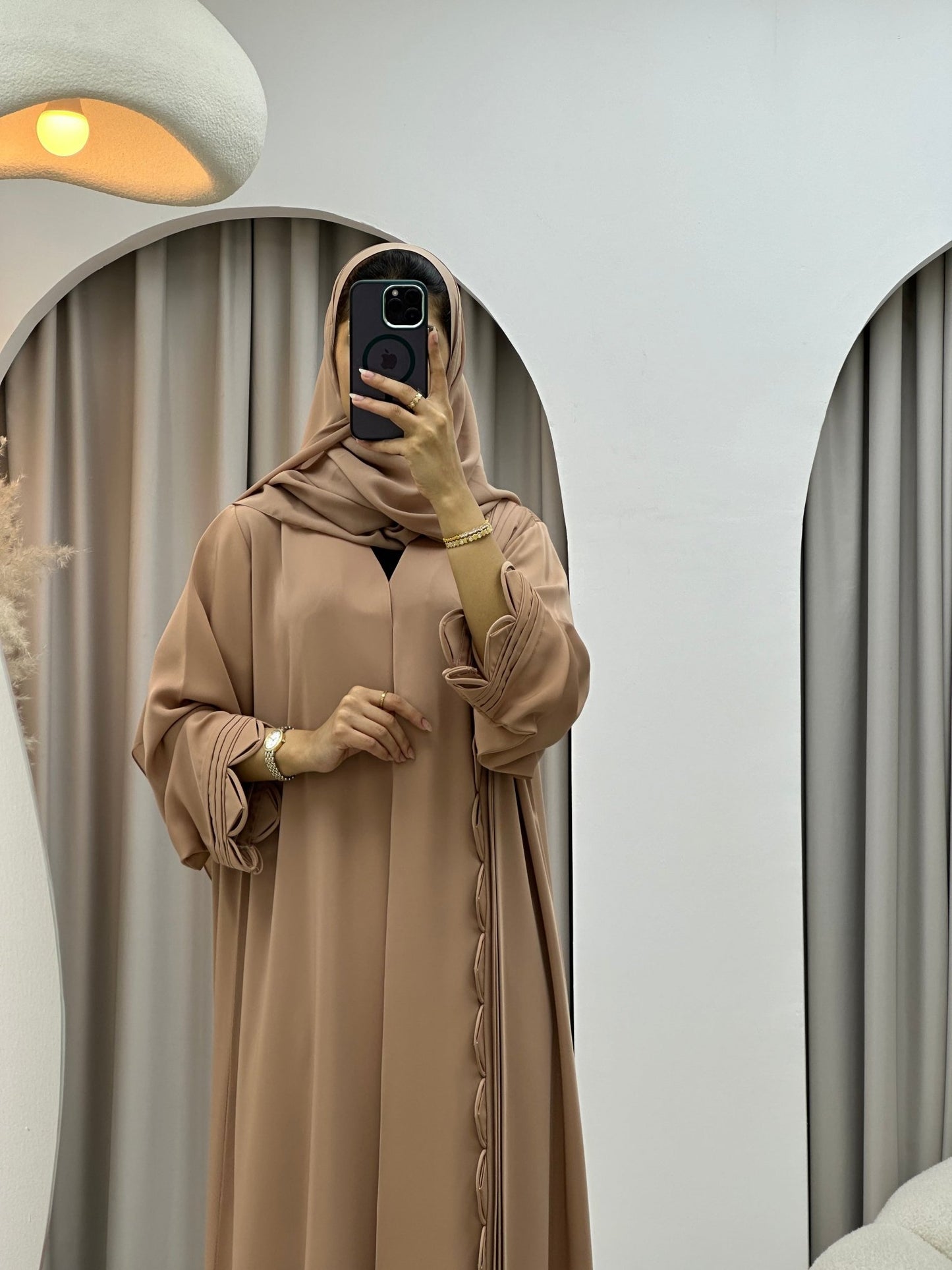 C 0305 Beige Nada Abaya