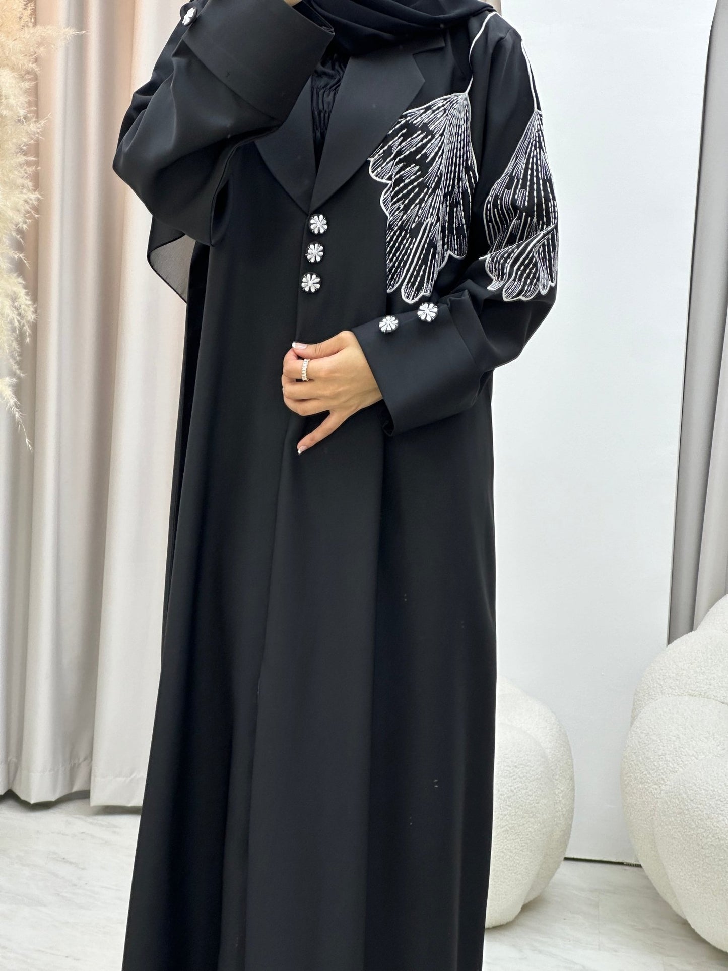 C 0309 Black Abaya