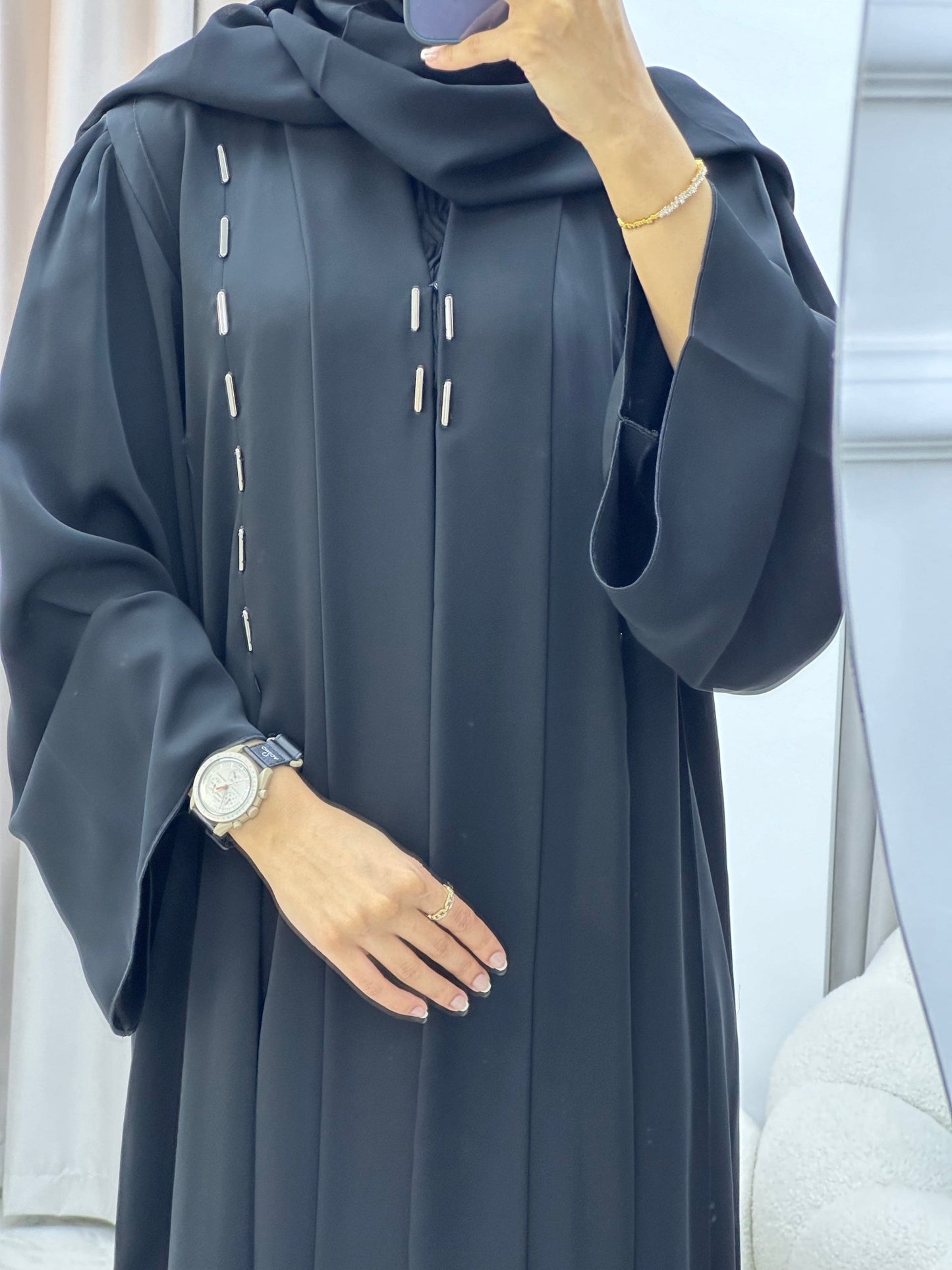 C 0312 Black Abaya