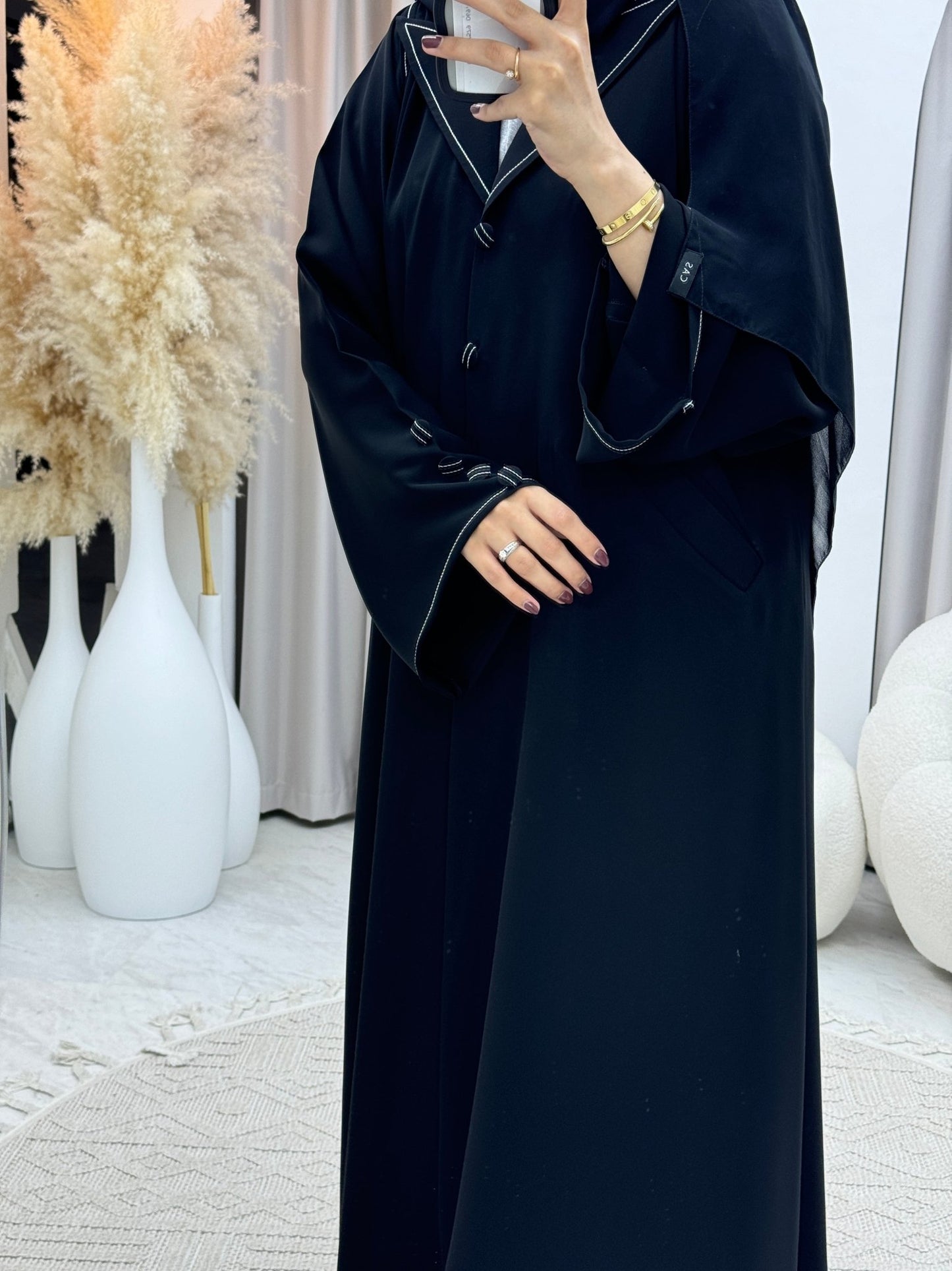 C 0329 Black Abaya