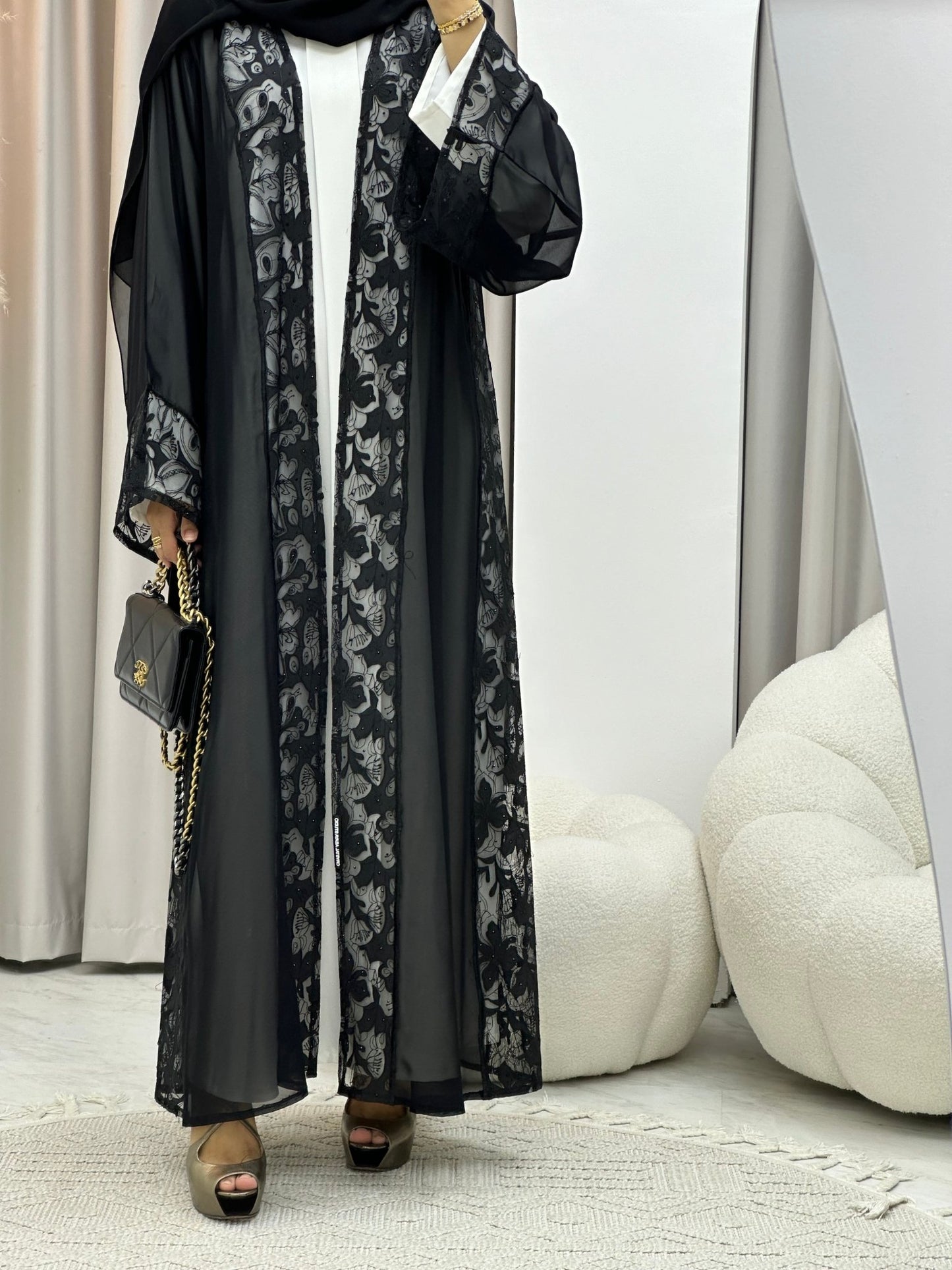 C 0334 Black Abaya