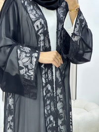 C RTW 0334 Black Abaya - L / 52