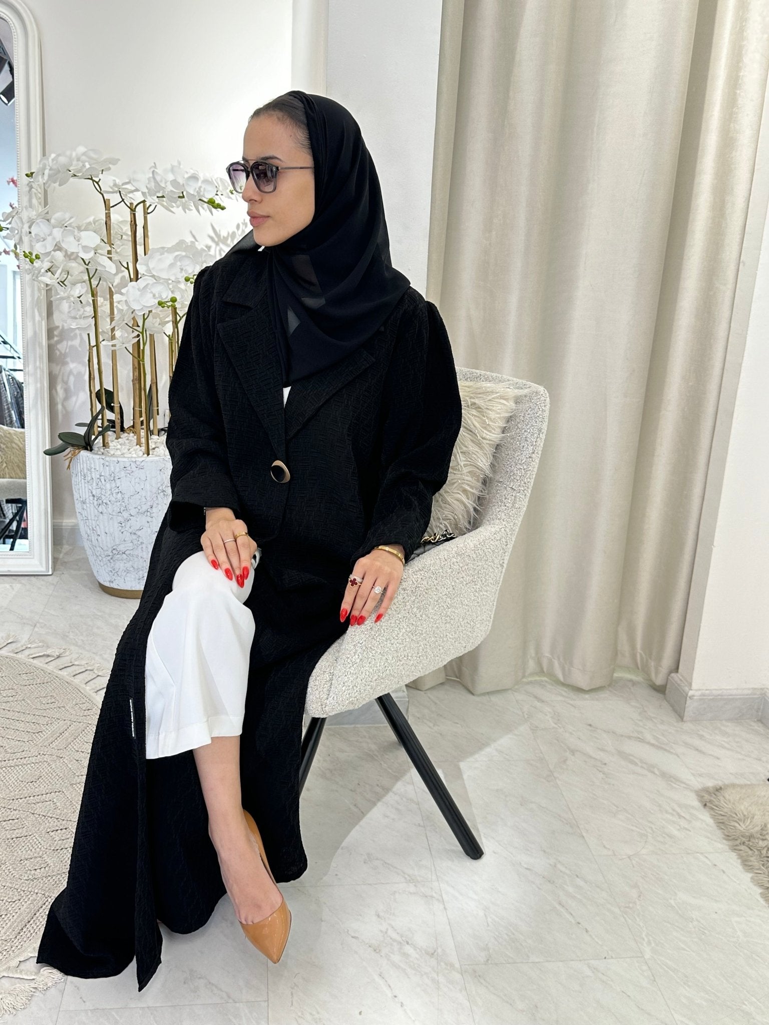 C 0350 Black Abaya