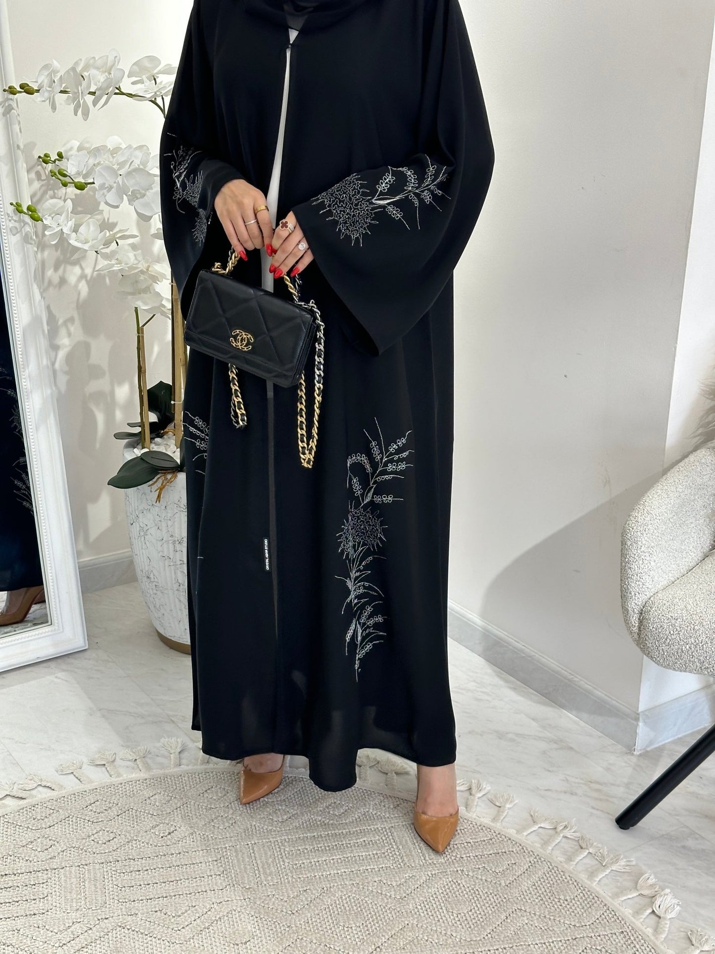 C 0351 Black Abaya