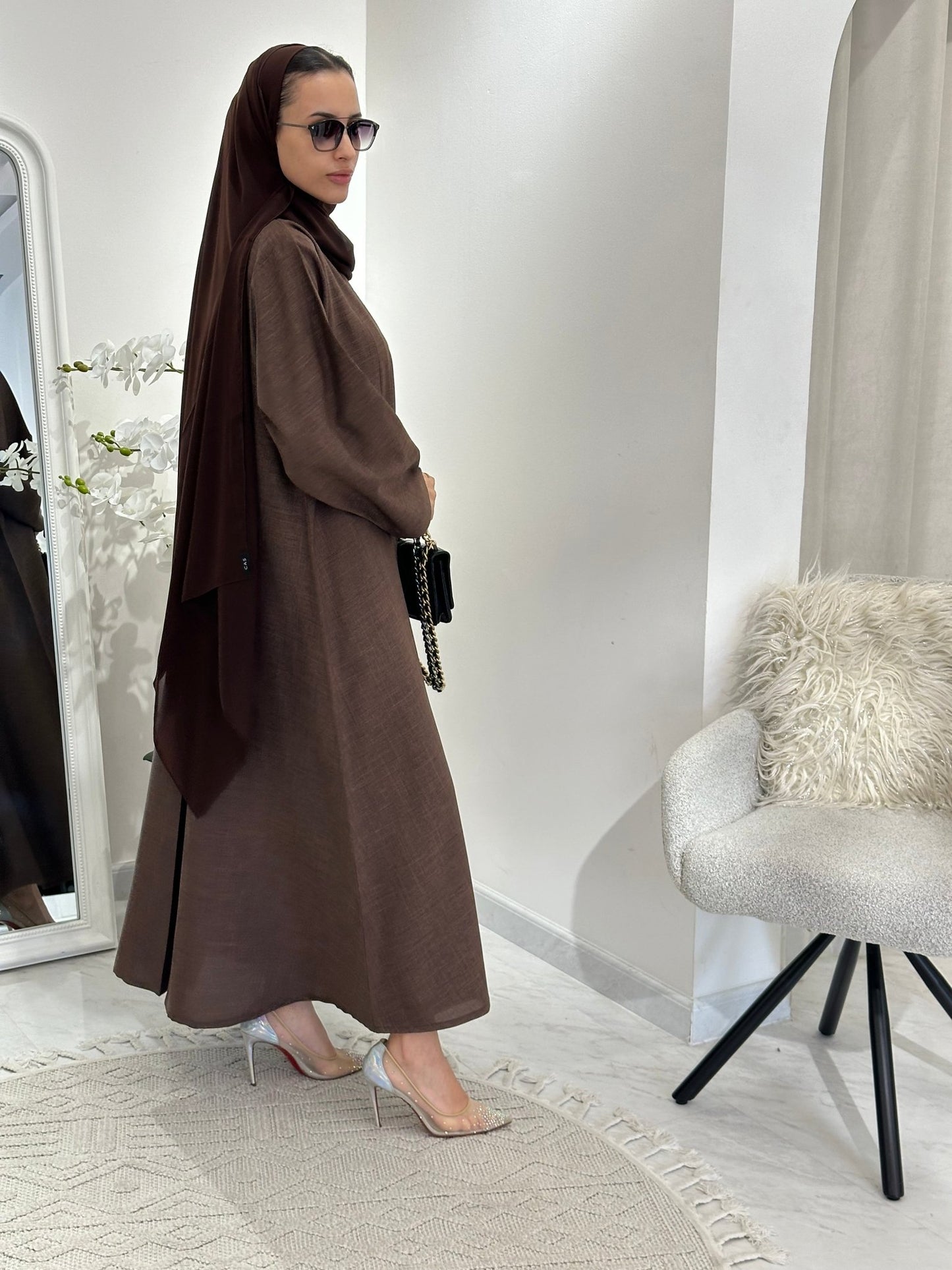 C 0356 Brown Abaya