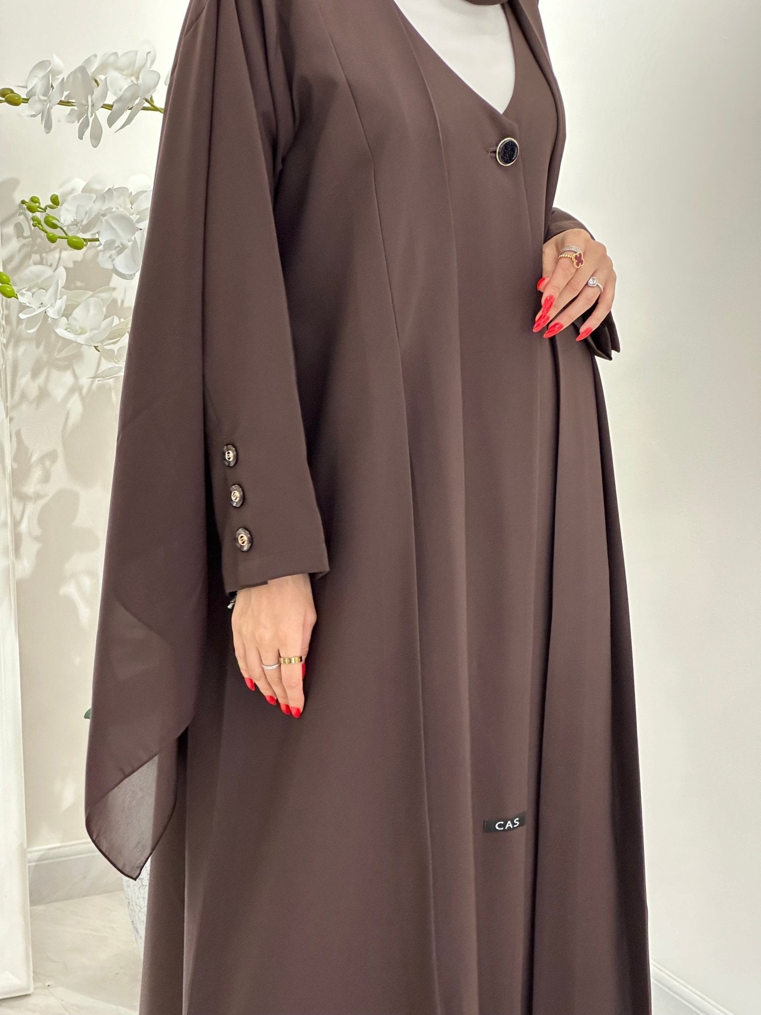 C 0364 Brown Abaya