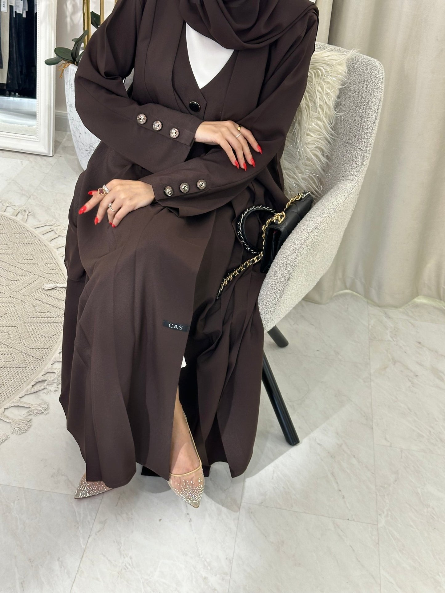 C 0364 Brown Abaya