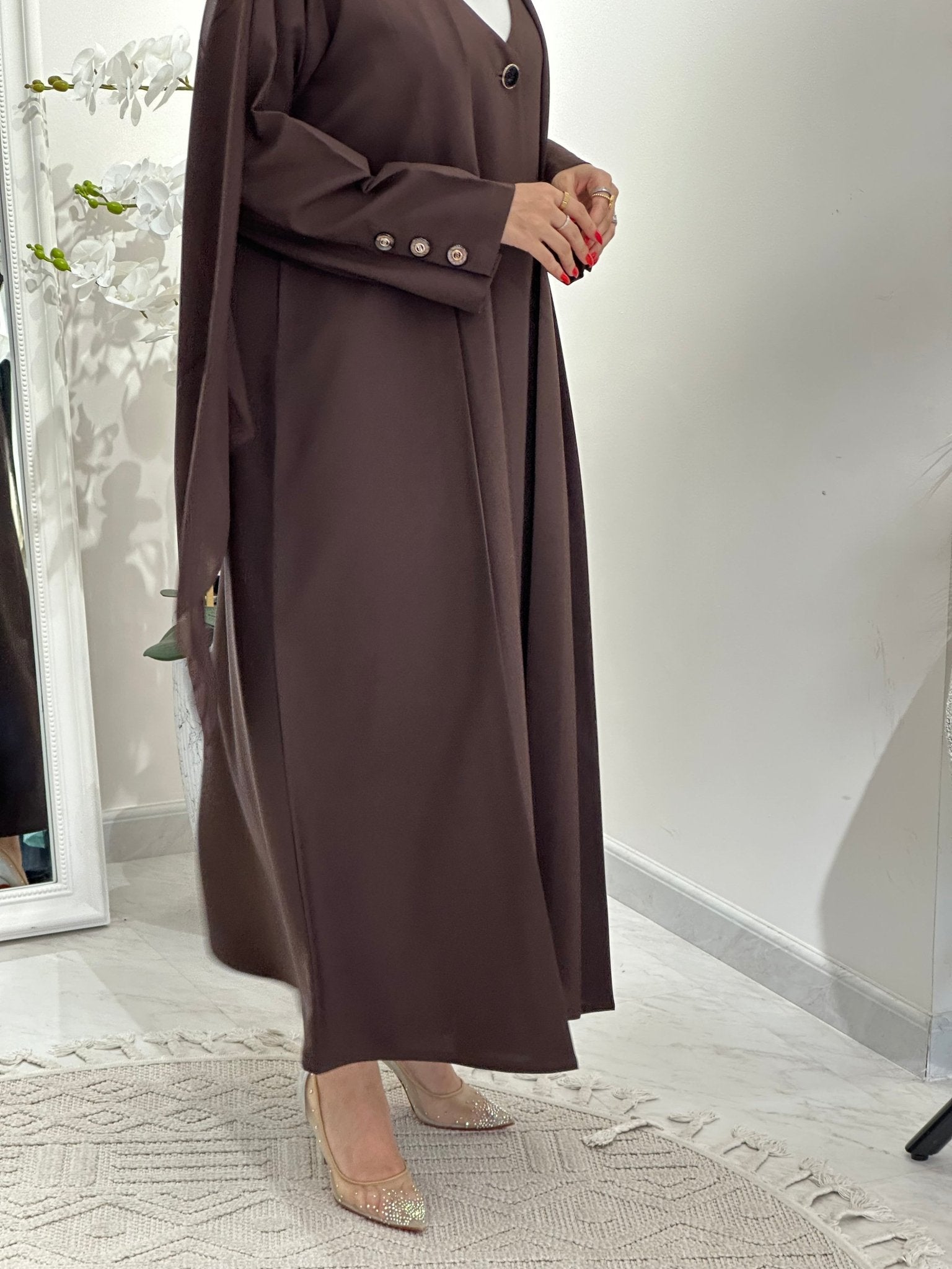 C 0364 Brown Abaya