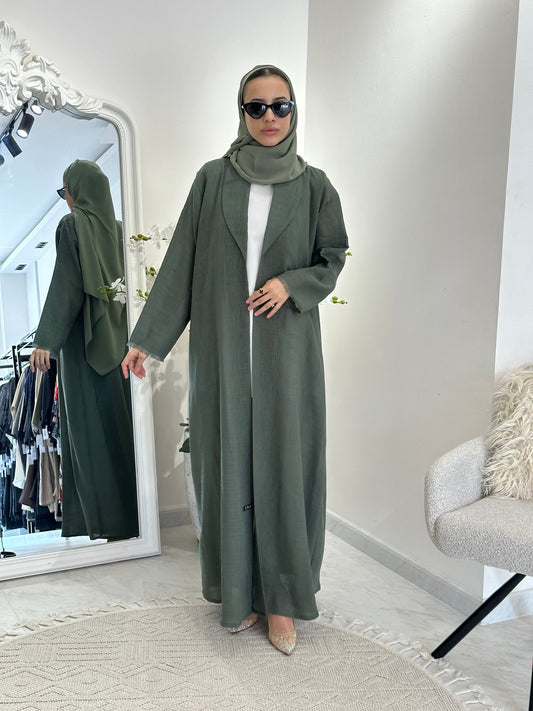 C 0368 - 02 Green Coat Abaya