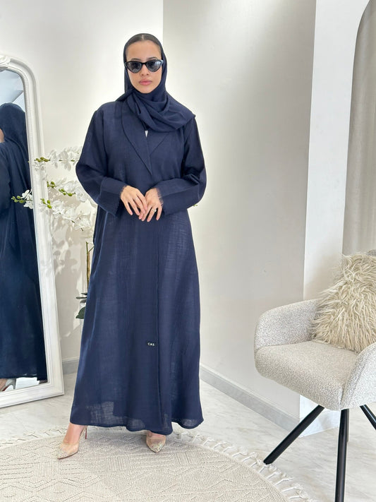 C 0368 - 03 Navy Blue Coat Abaya