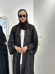 C 0370 - 02 Printed Brown Abaya