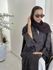 C 0370 - 02 Printed Brown Abaya