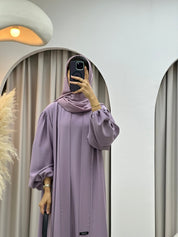 C 0373 - 02 Lilac Pastel Abaya Set