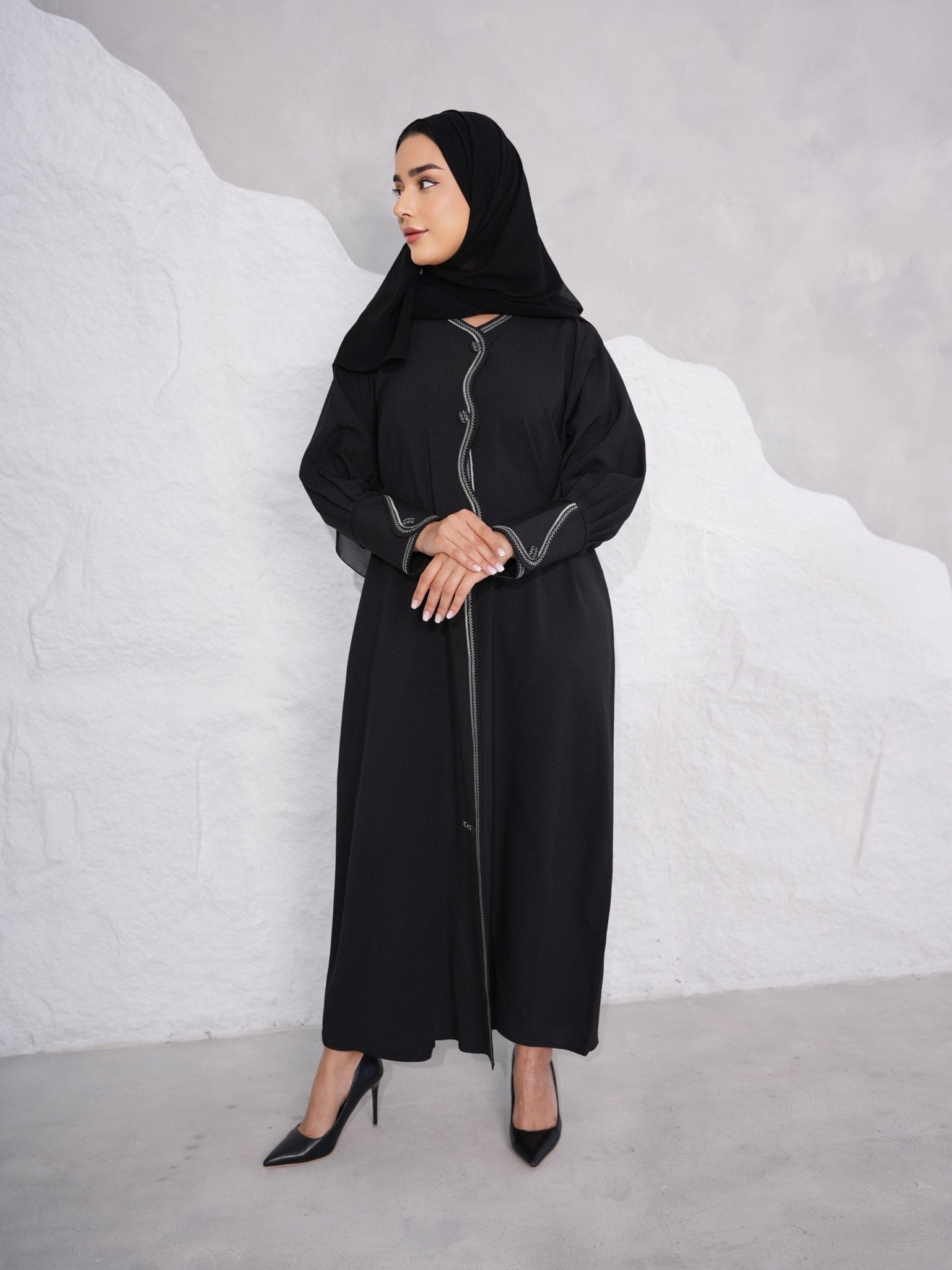 C 0375 Black Abaya